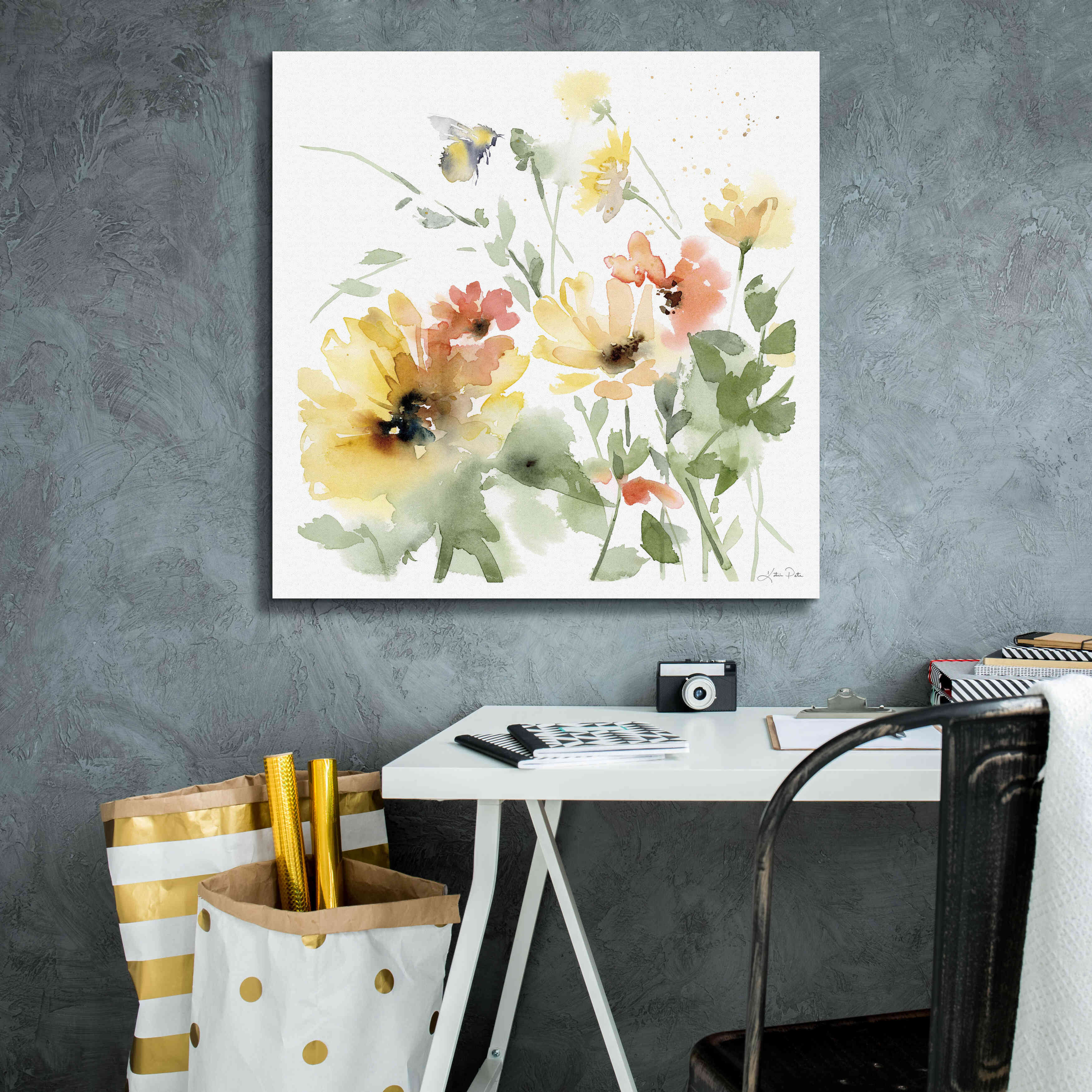 'Sunflower Meadow I' by Katrina Pete, Giclee Canvas Wall Art,26x26