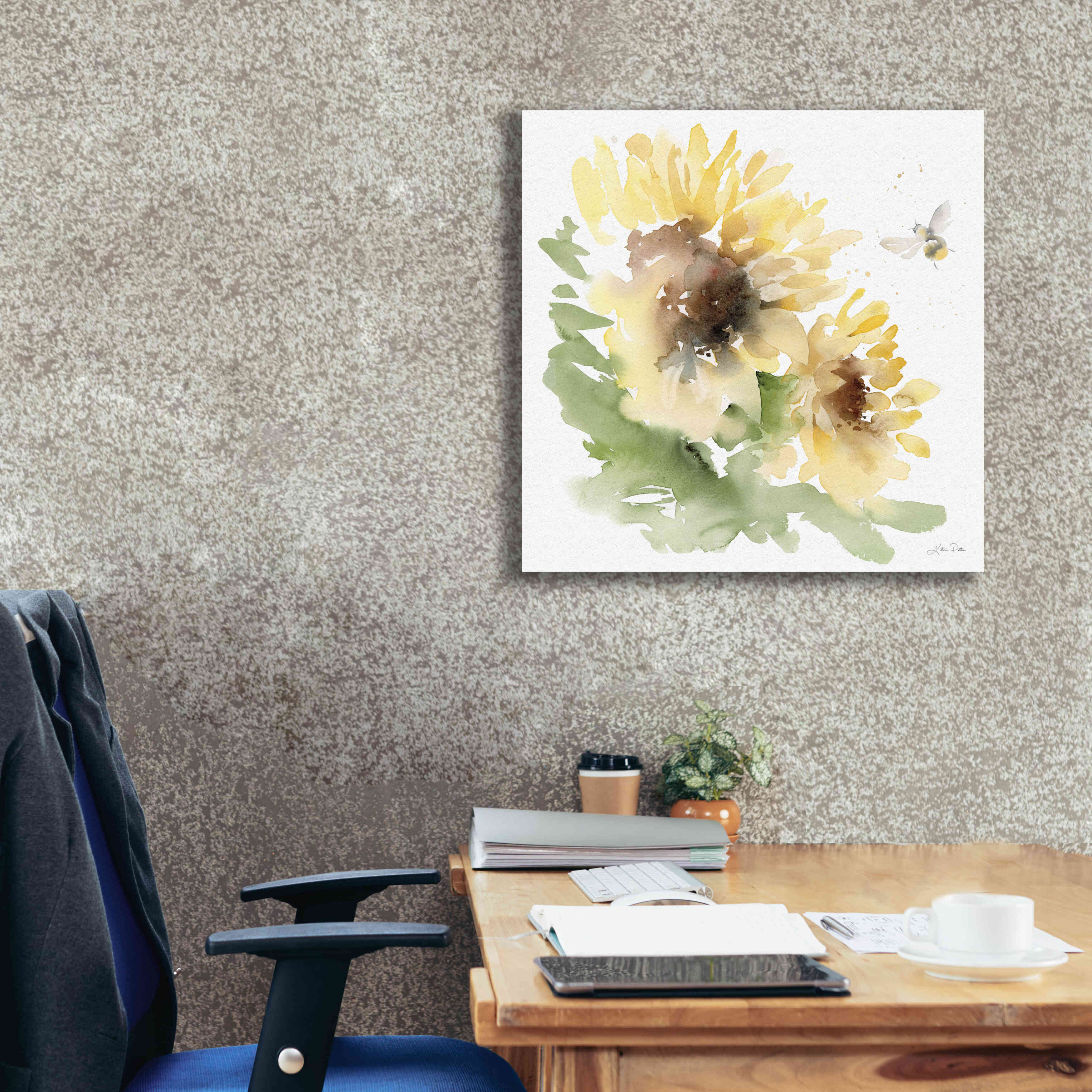 'Sunflower Meadow II' by Katrina Pete, Giclee Canvas Wall Art,26x26