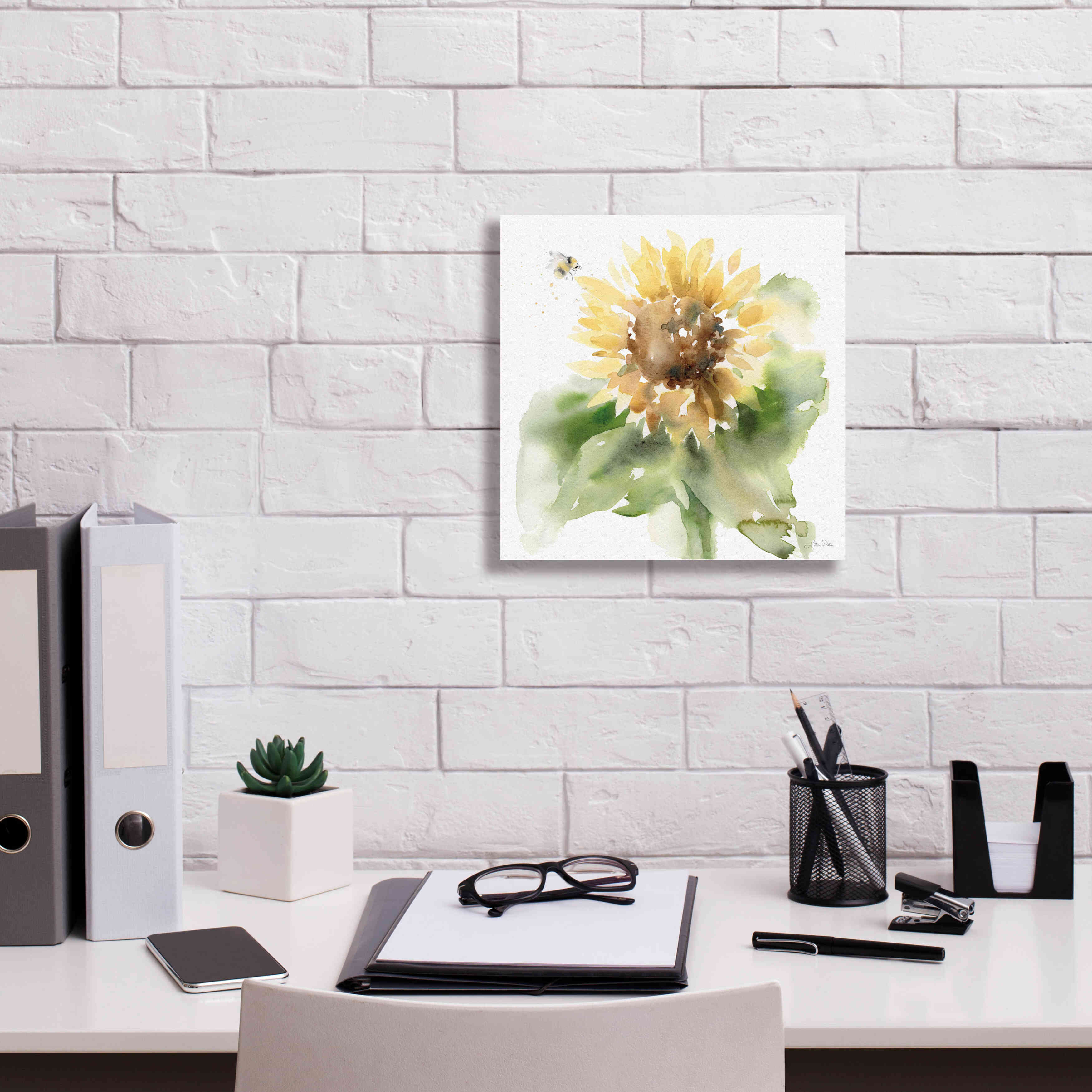 'Sunflower Meadow III' by Katrina Pete, Giclee Canvas Wall Art,12x12