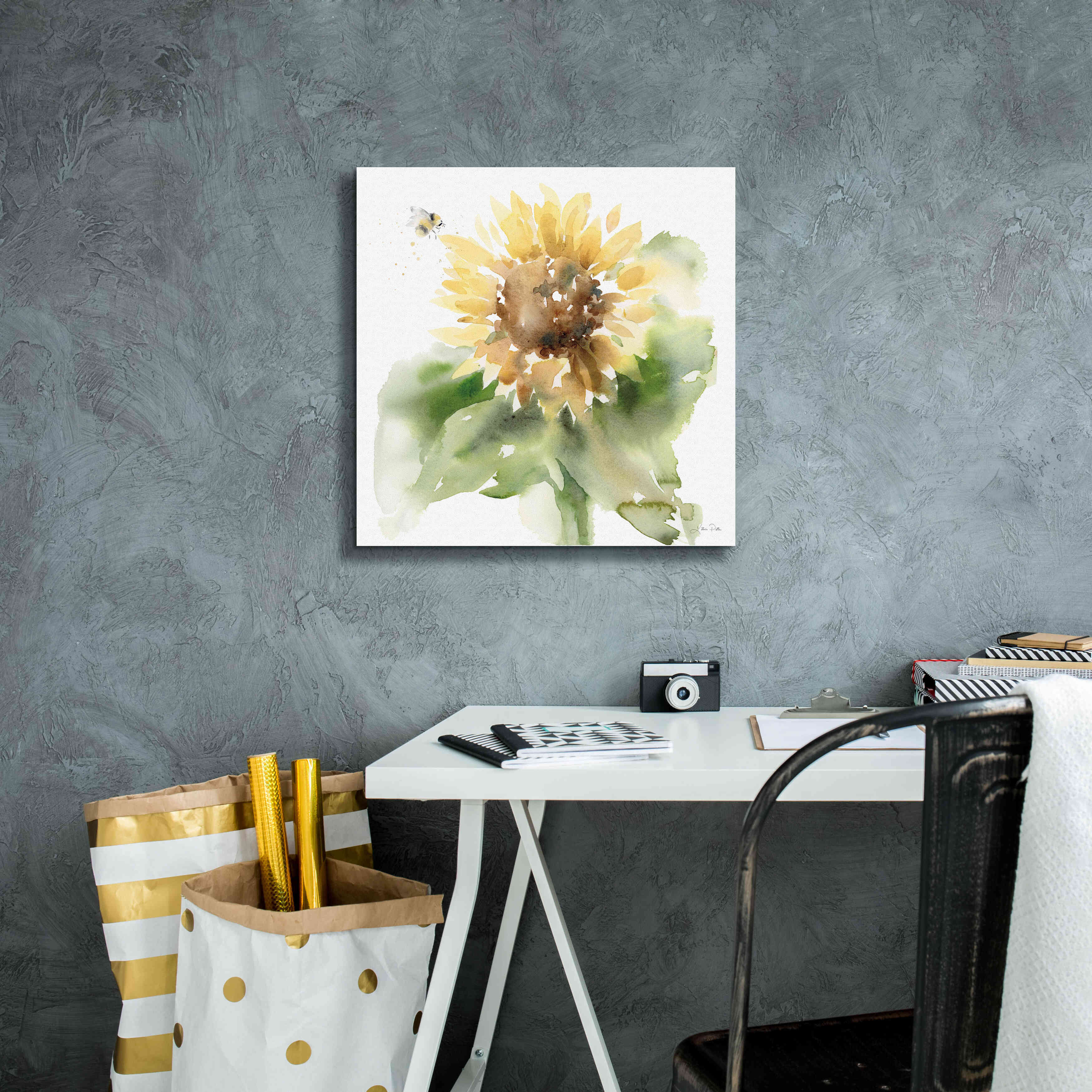 'Sunflower Meadow III' by Katrina Pete, Giclee Canvas Wall Art,18x18