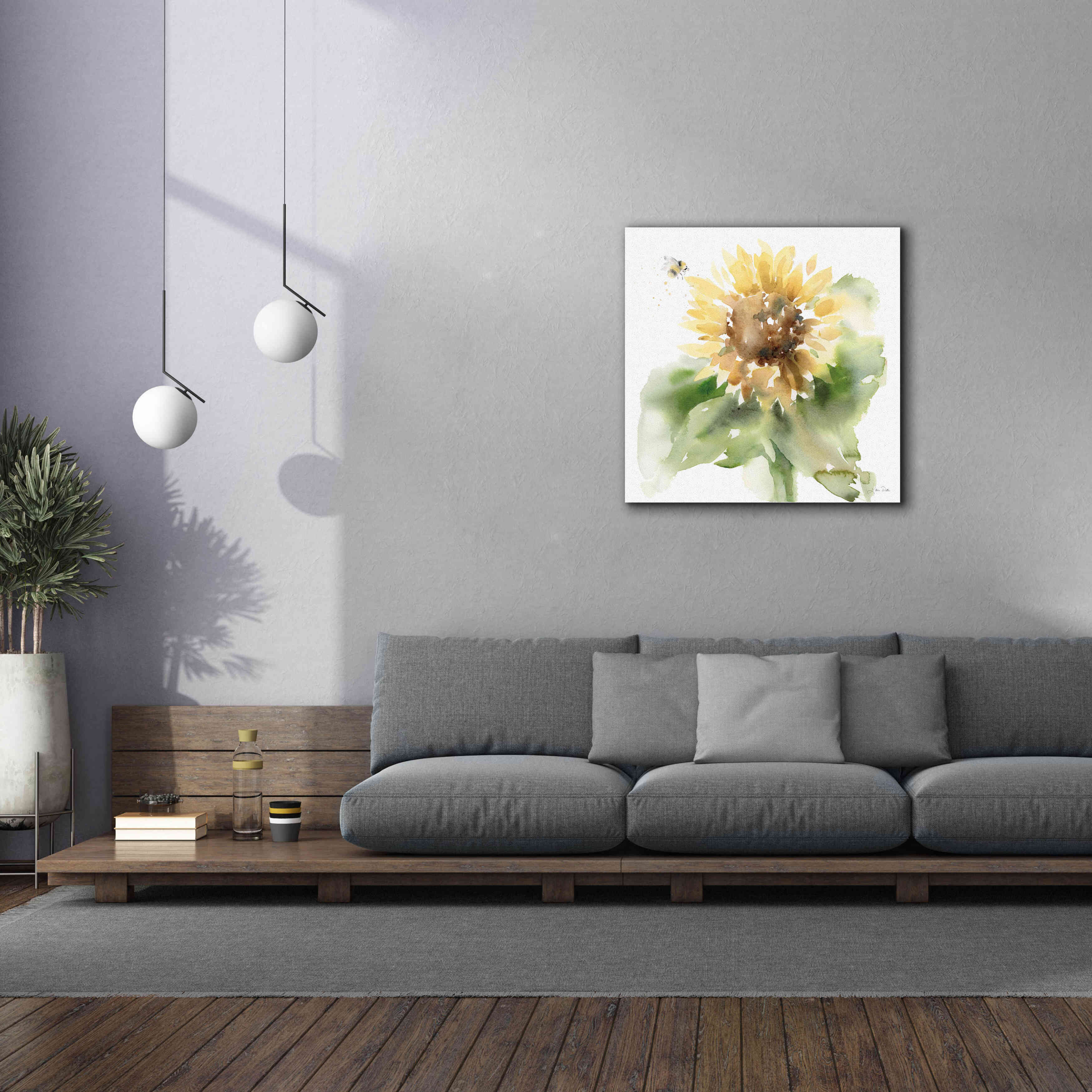 'Sunflower Meadow III' by Katrina Pete, Giclee Canvas Wall Art,37x37