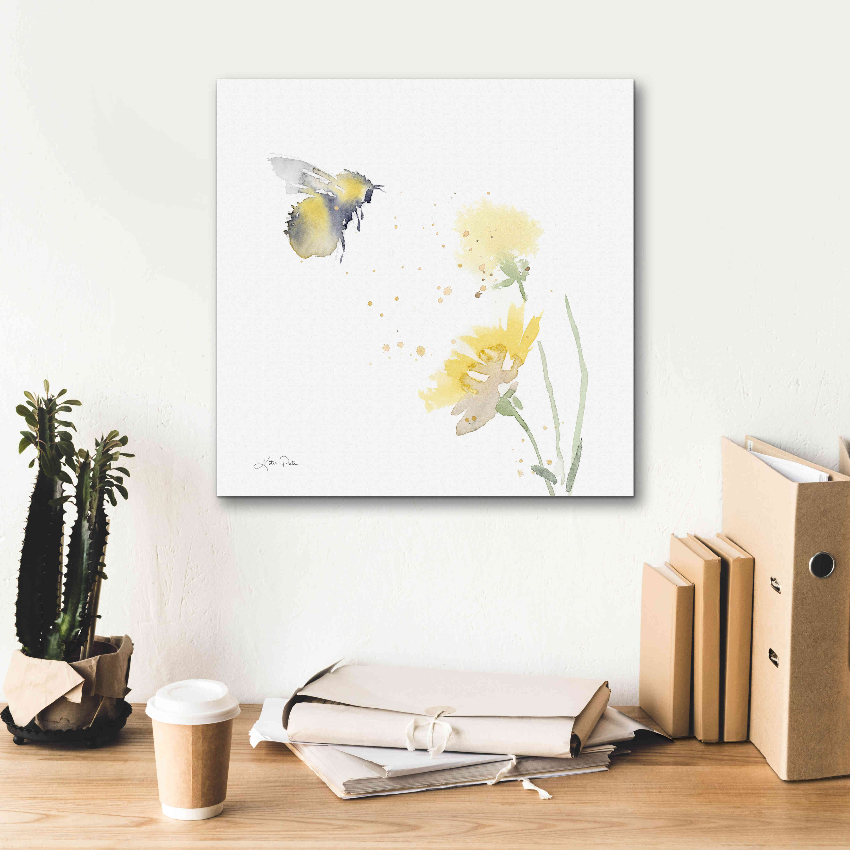 'Sunflower Meadow IV' by Katrina Pete, Giclee Canvas Wall Art,18x18