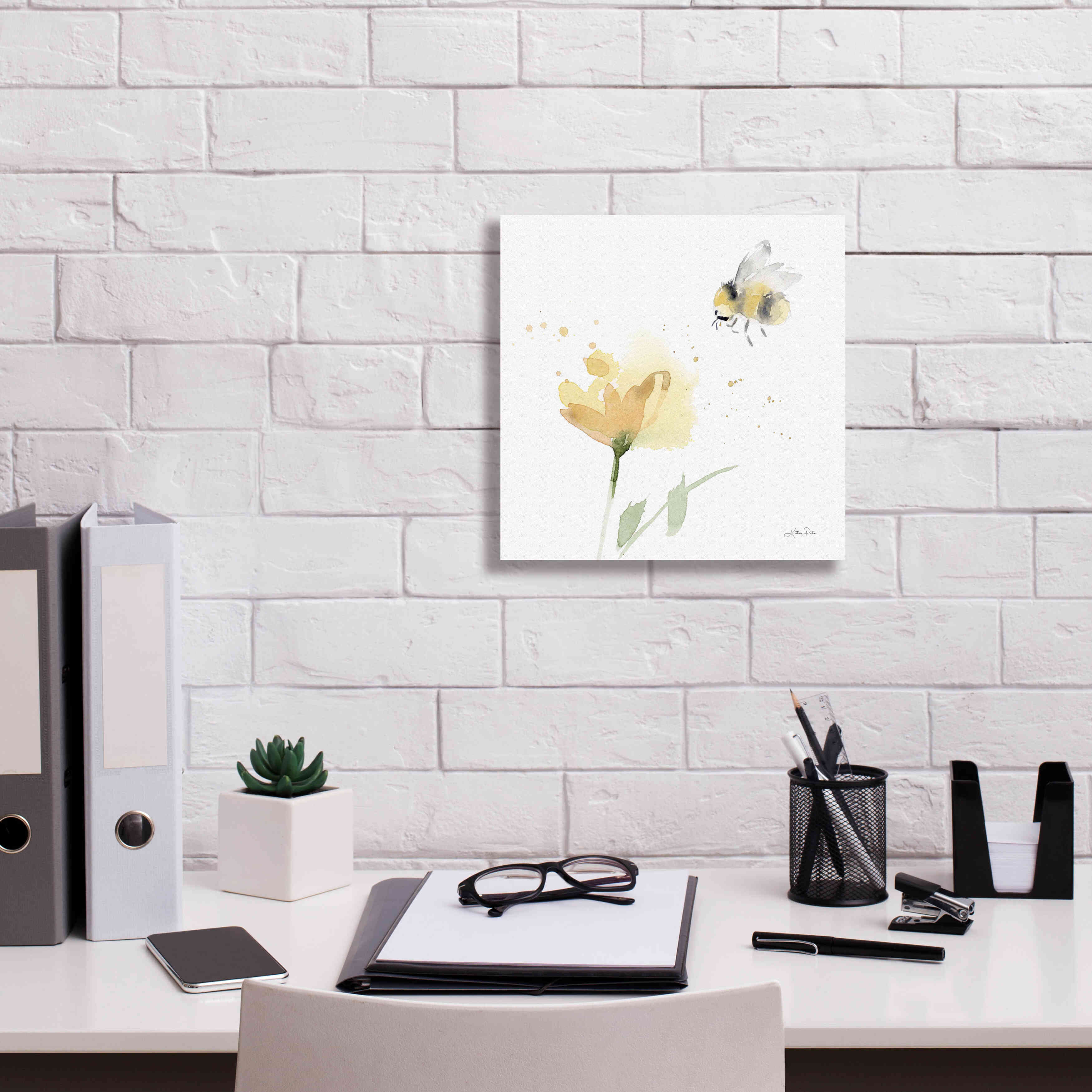 'Sunflower Meadow V' by Katrina Pete, Giclee Canvas Wall Art,12x12