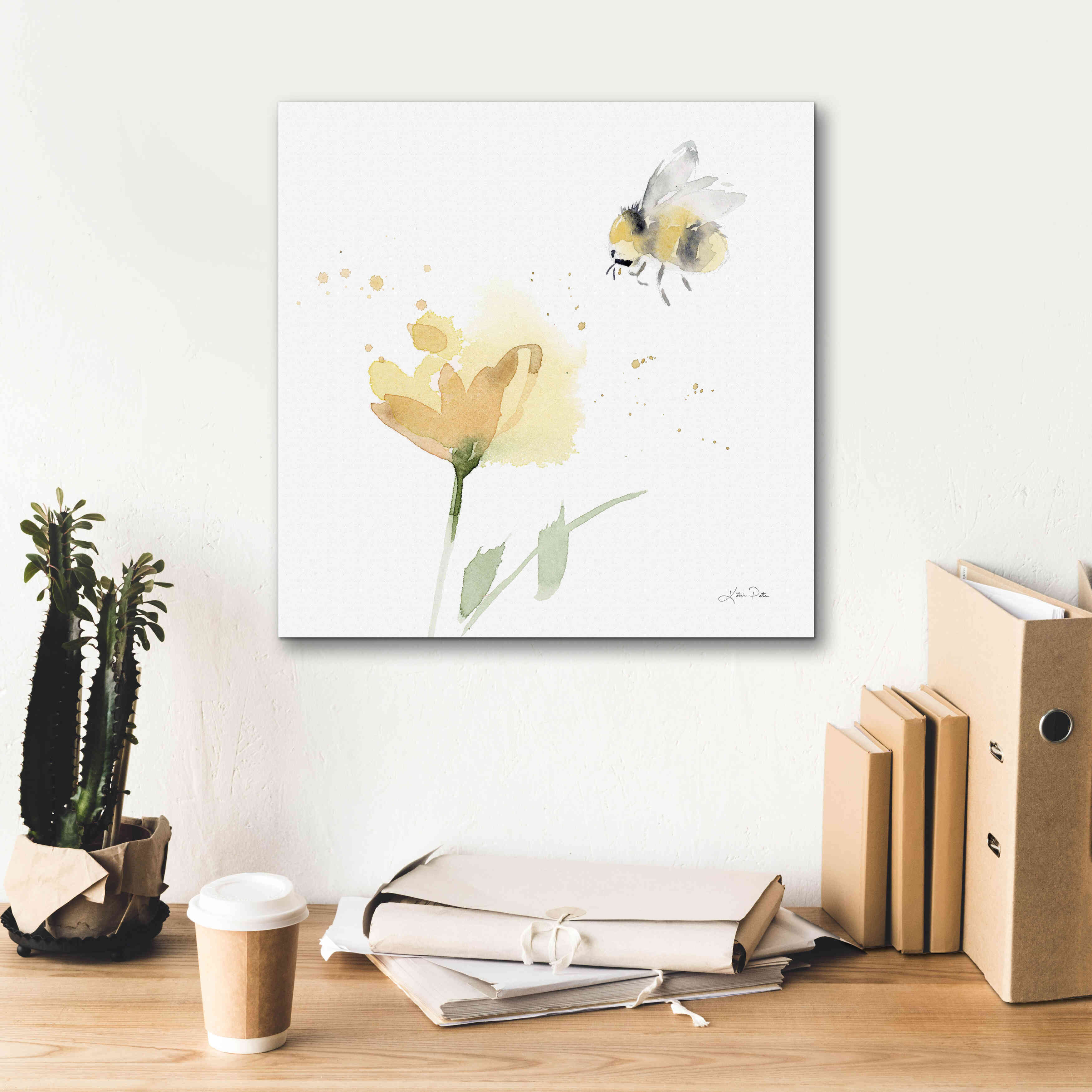 'Sunflower Meadow V' by Katrina Pete, Giclee Canvas Wall Art,18x18