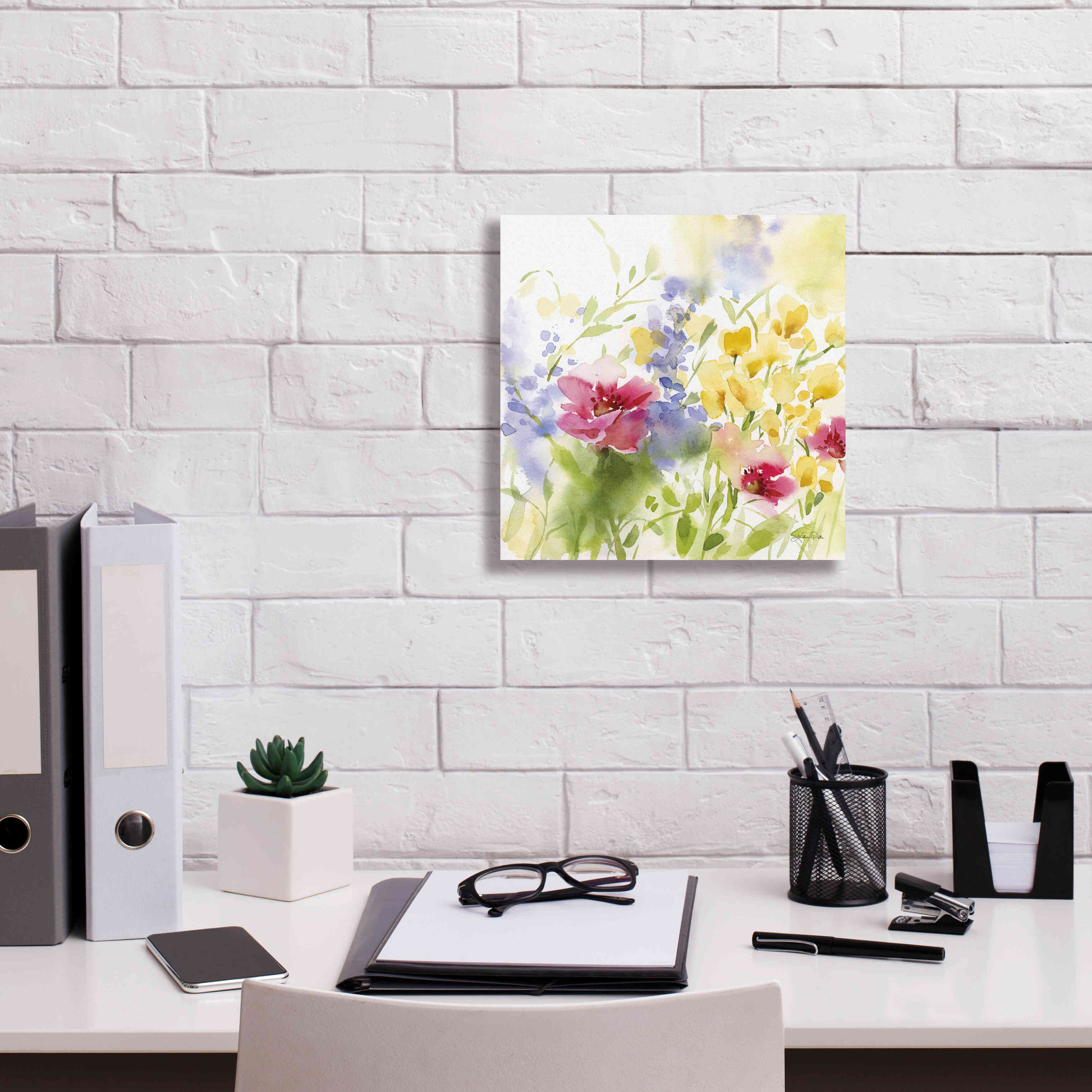 'Spring Meadow I' by Katrina Pete, Giclee Canvas Wall Art,12x12