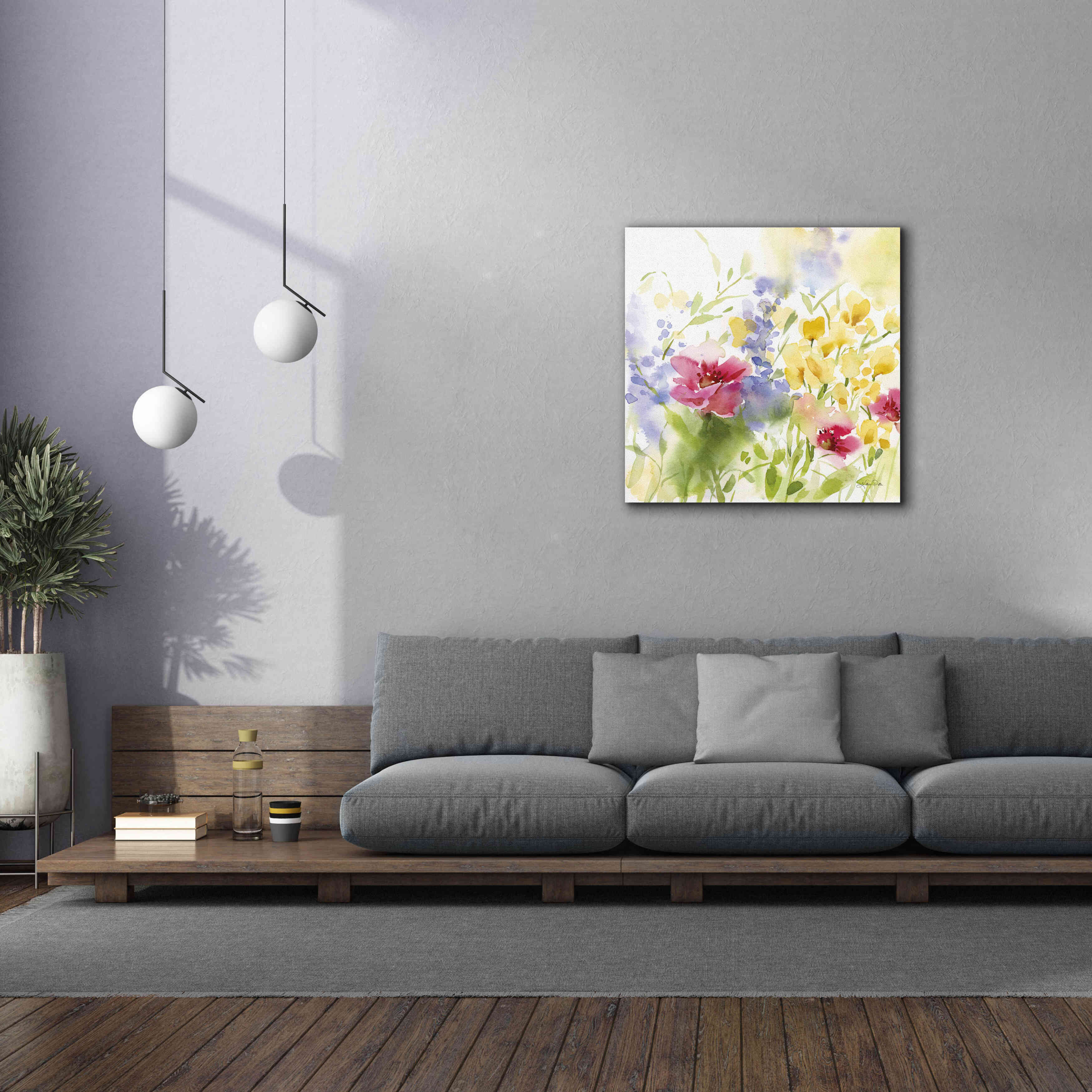 'Spring Meadow I' by Katrina Pete, Giclee Canvas Wall Art,37x37