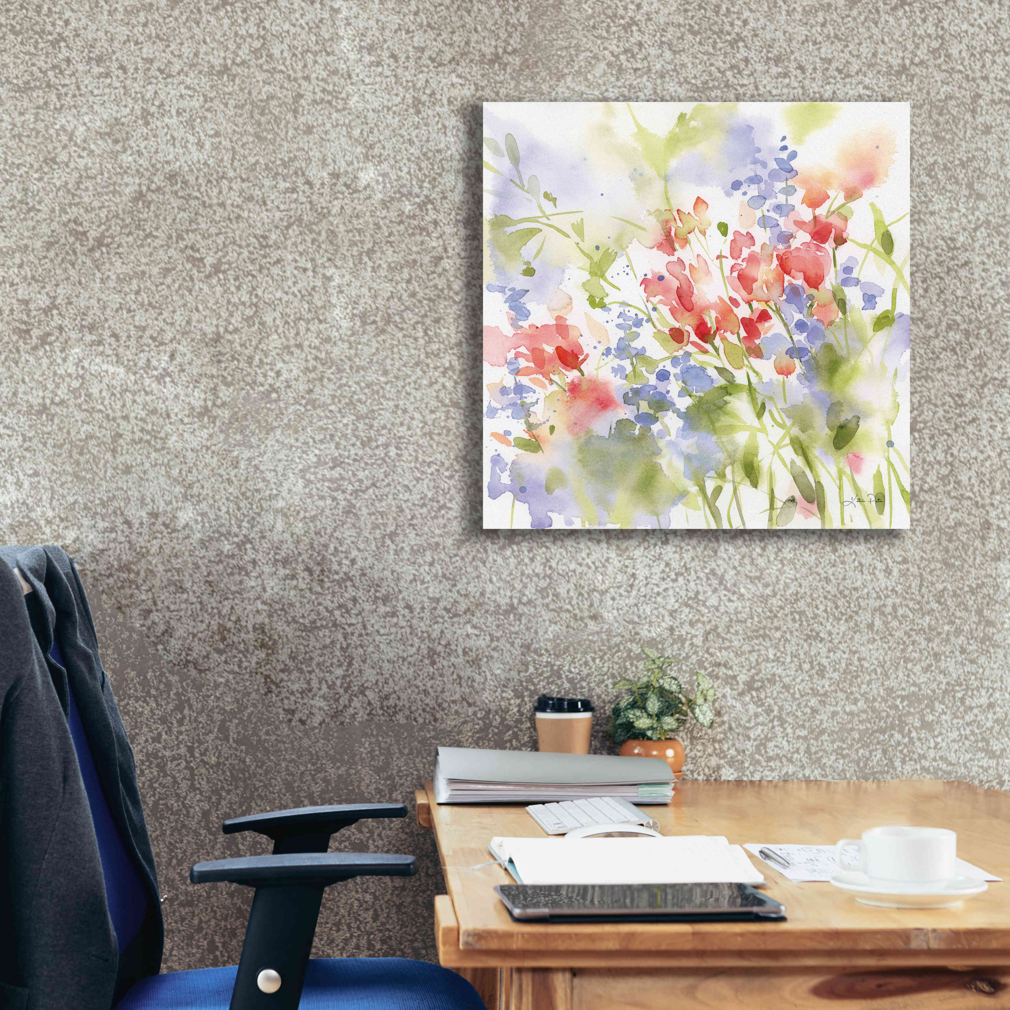 'Spring Meadow II' by Katrina Pete, Giclee Canvas Wall Art,26x26