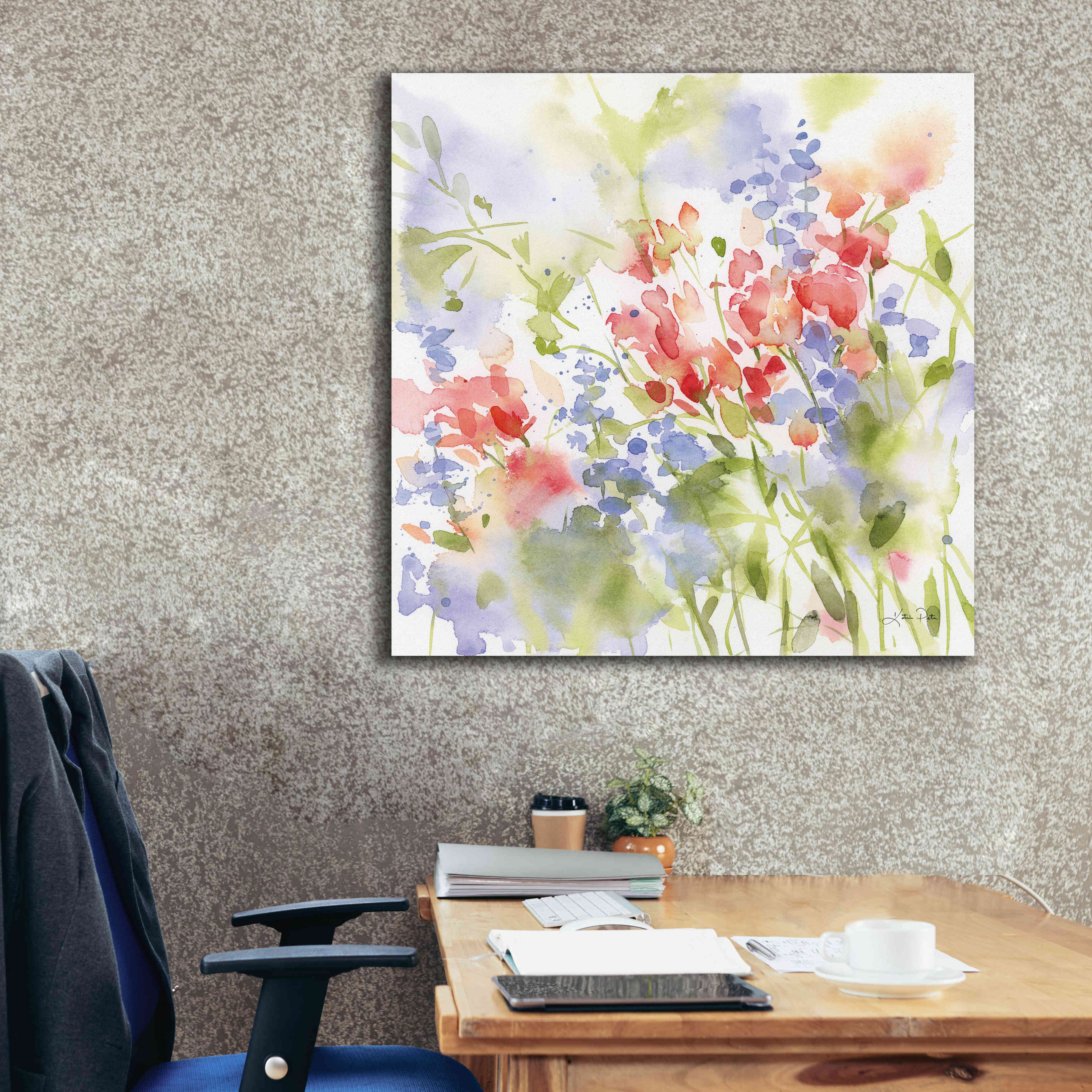 'Spring Meadow II' by Katrina Pete, Giclee Canvas Wall Art,37x37