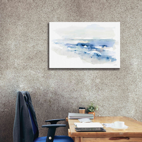 Image of 'Shoreline Blues II' by Katrina Pete, Giclee Canvas Wall Art,40x26