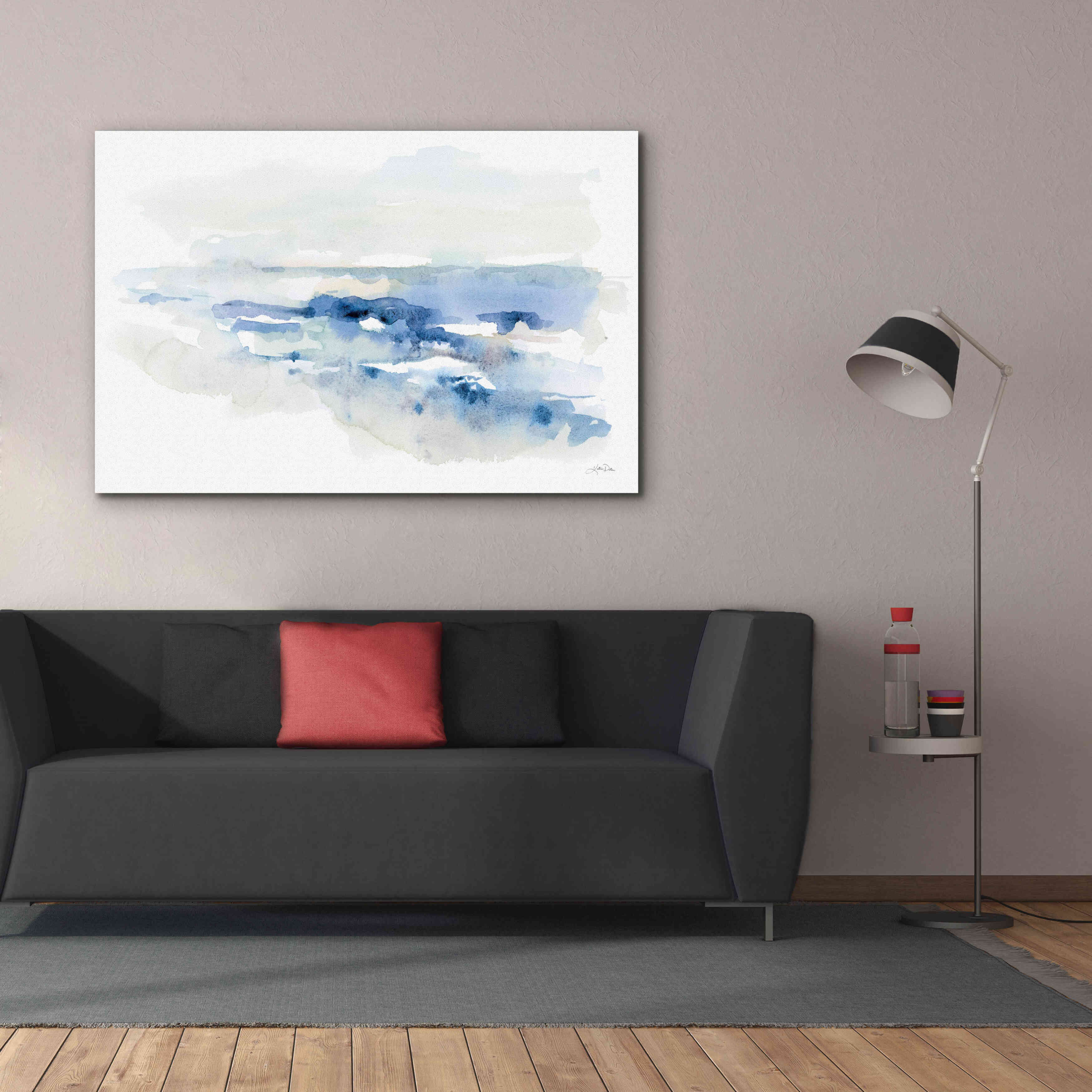 'Shoreline Blues II' by Katrina Pete, Giclee Canvas Wall Art,60x40