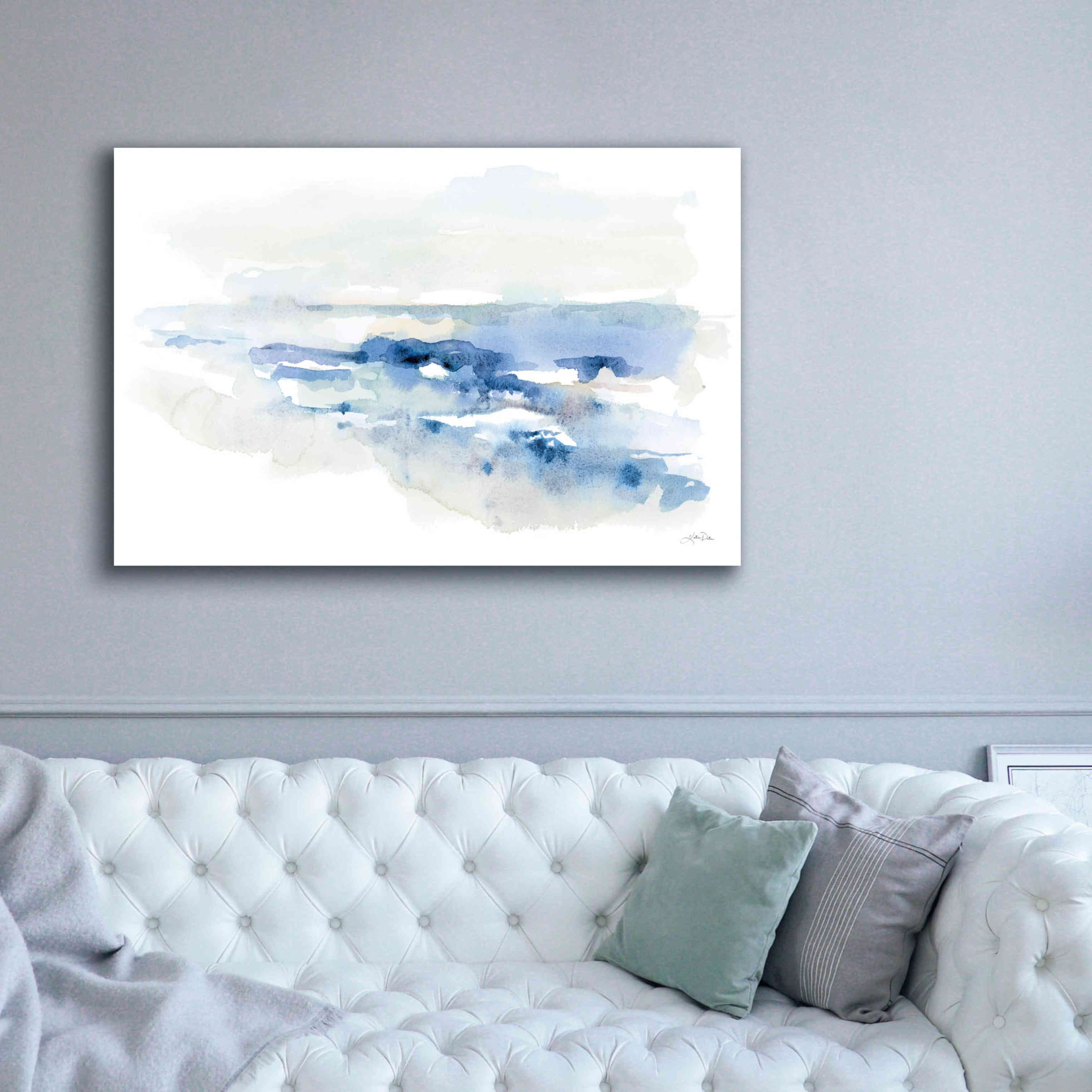'Shoreline Blues II' by Katrina Pete, Giclee Canvas Wall Art,60x40
