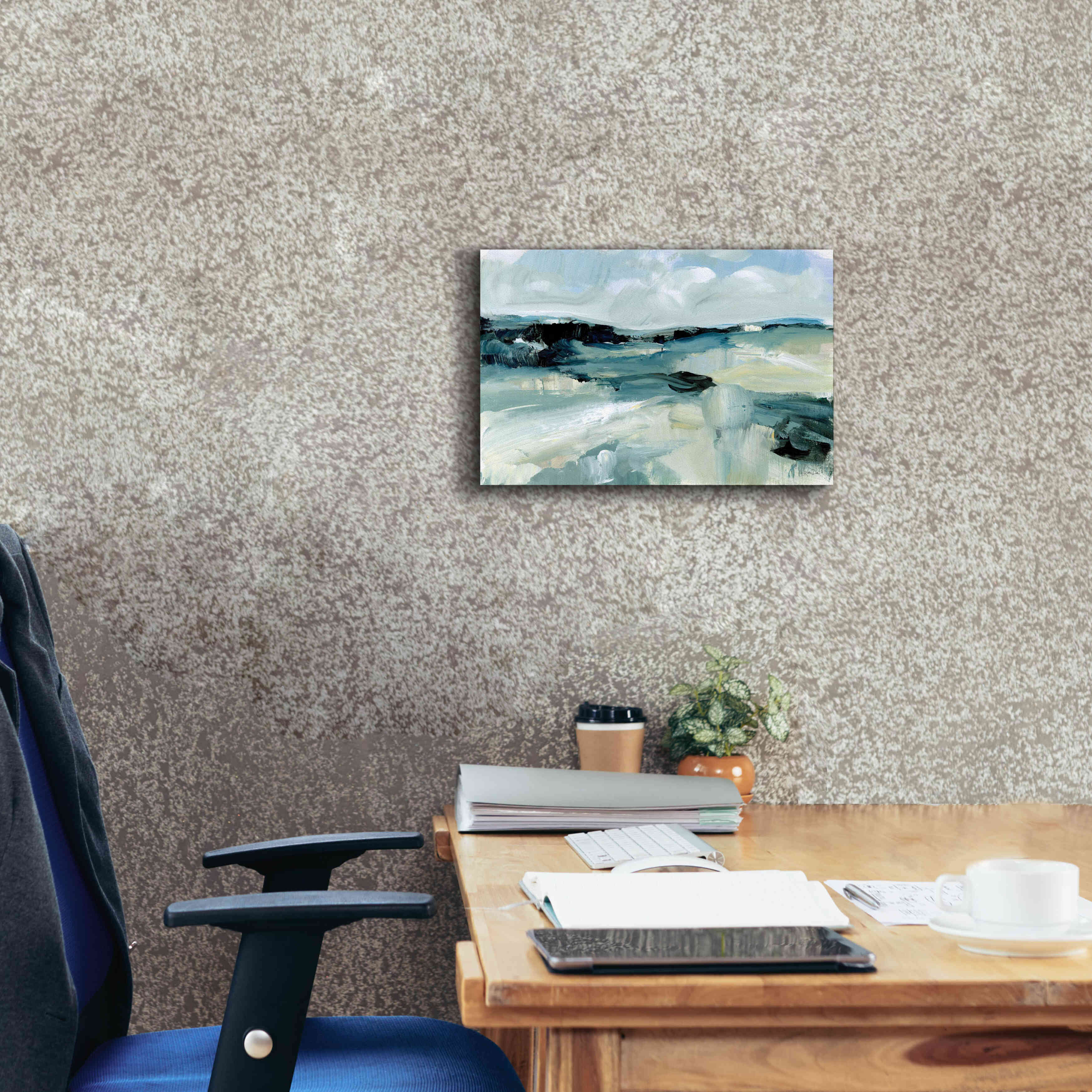 'Windswept Landscape' by Katrina Pete, Giclee Canvas Wall Art,18x12