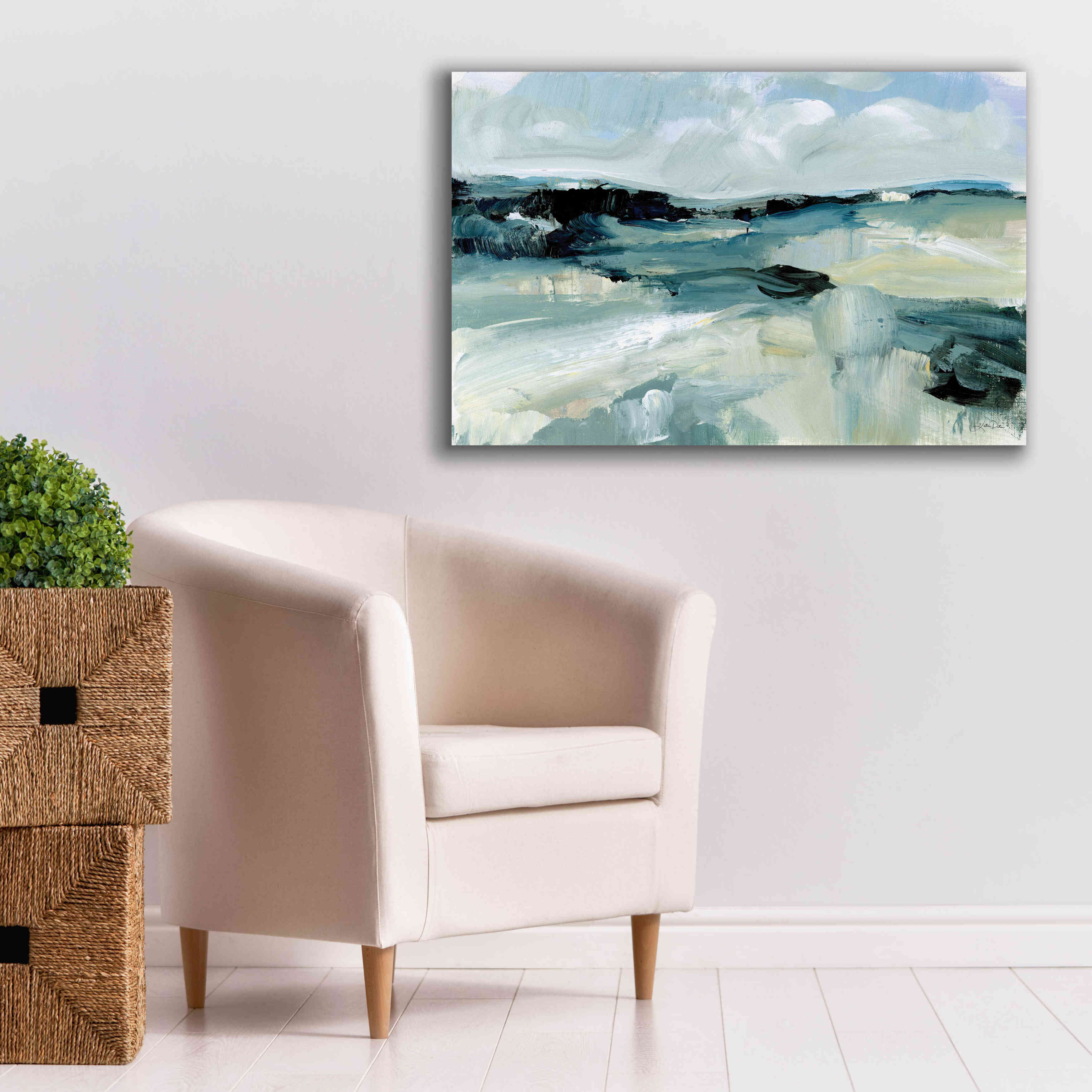 'Windswept Landscape' by Katrina Pete, Giclee Canvas Wall Art,40x26