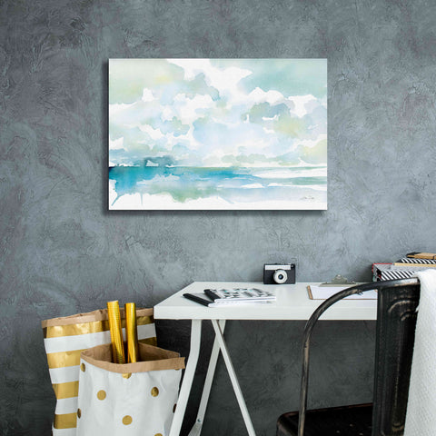 Image of 'Ocean Dreaming Pale Blue' by Katrina Pete, Giclee Canvas Wall Art,26x18
