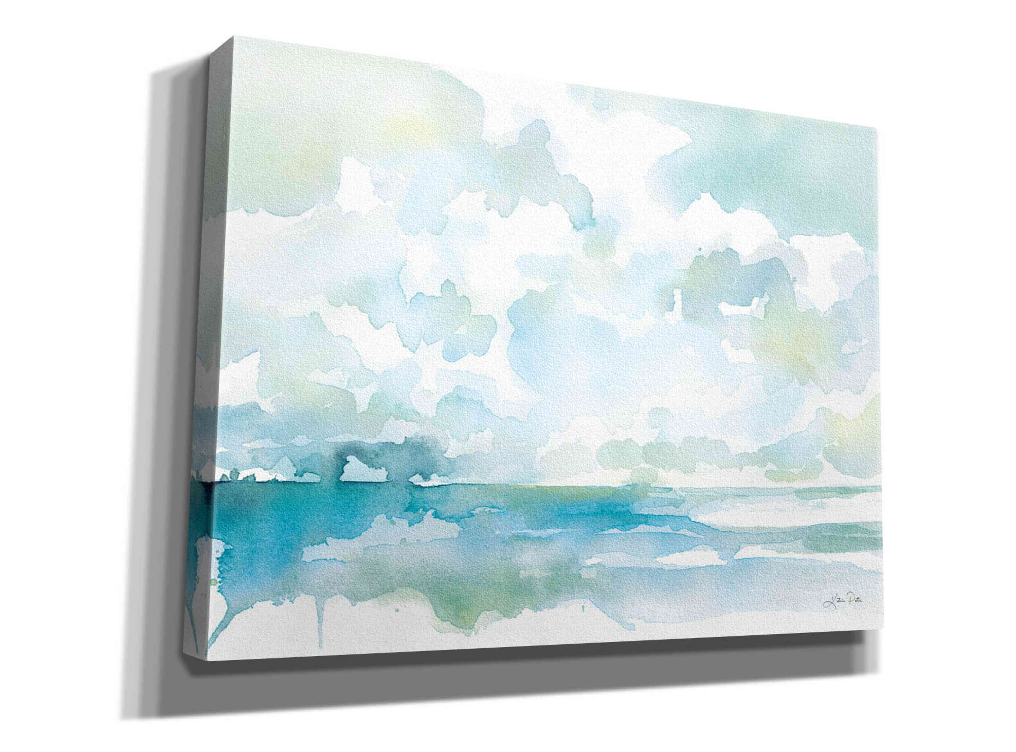'Ocean Dreaming Pale Blue' by Katrina Pete, Giclee Canvas Wall Art