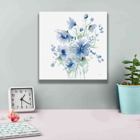 Image of 'Secret Garden Bouquet I Blue Light' by Katrina Pete, Giclee Canvas Wall Art,12x12