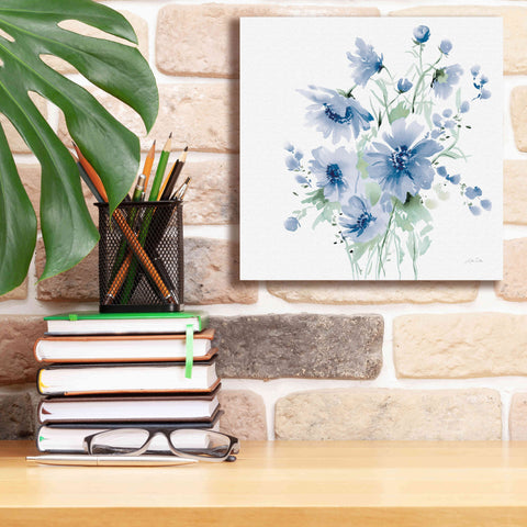 Image of 'Secret Garden Bouquet I Blue Light' by Katrina Pete, Giclee Canvas Wall Art,12x12