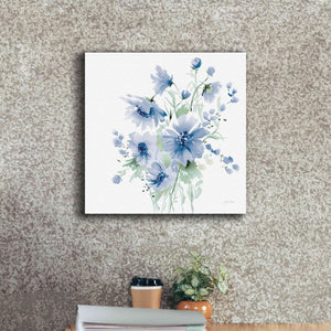 'Secret Garden Bouquet I Blue Light' by Katrina Pete, Giclee Canvas Wall Art,18x18