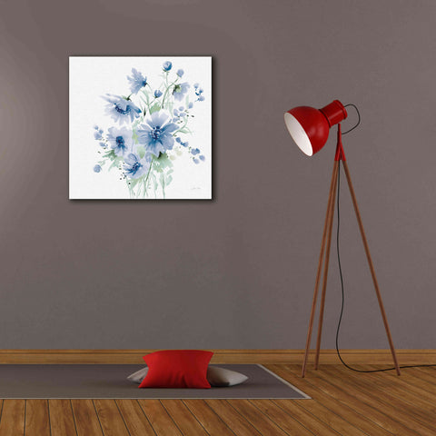 Image of 'Secret Garden Bouquet I Blue Light' by Katrina Pete, Giclee Canvas Wall Art,26x26