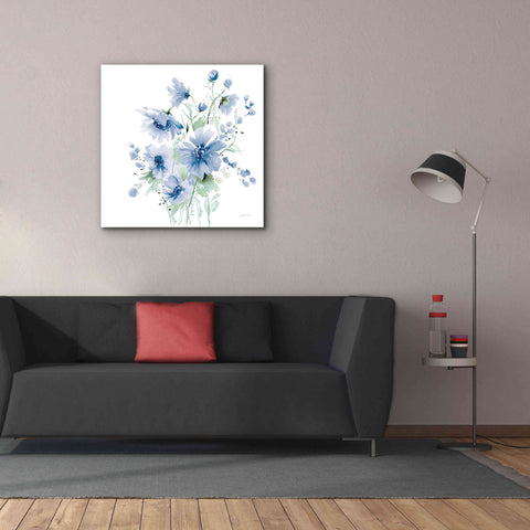 Image of 'Secret Garden Bouquet I Blue Light' by Katrina Pete, Giclee Canvas Wall Art,37x37