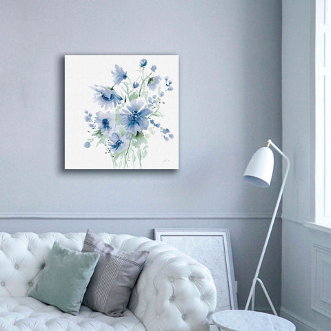 Image of 'Secret Garden Bouquet I Blue Light' by Katrina Pete, Giclee Canvas Wall Art,37x37