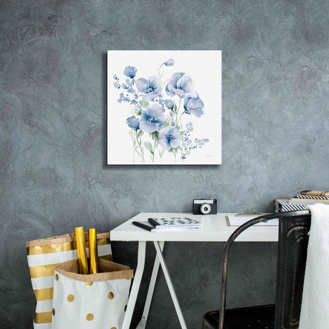 Image of 'Secret Garden Bouquet II Blue Light' by Katrina Pete, Giclee Canvas Wall Art,18x18