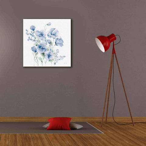 Image of 'Secret Garden Bouquet II Blue Light' by Katrina Pete, Giclee Canvas Wall Art,26x26