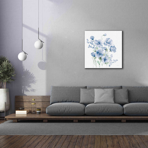 Image of 'Secret Garden Bouquet II Blue Light' by Katrina Pete, Giclee Canvas Wall Art,37x37