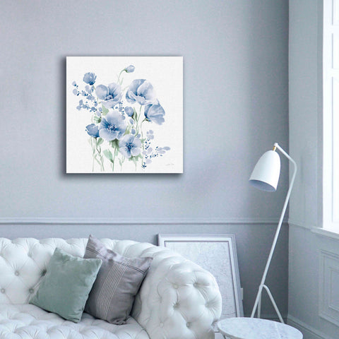 Image of 'Secret Garden Bouquet II Blue Light' by Katrina Pete, Giclee Canvas Wall Art,37x37