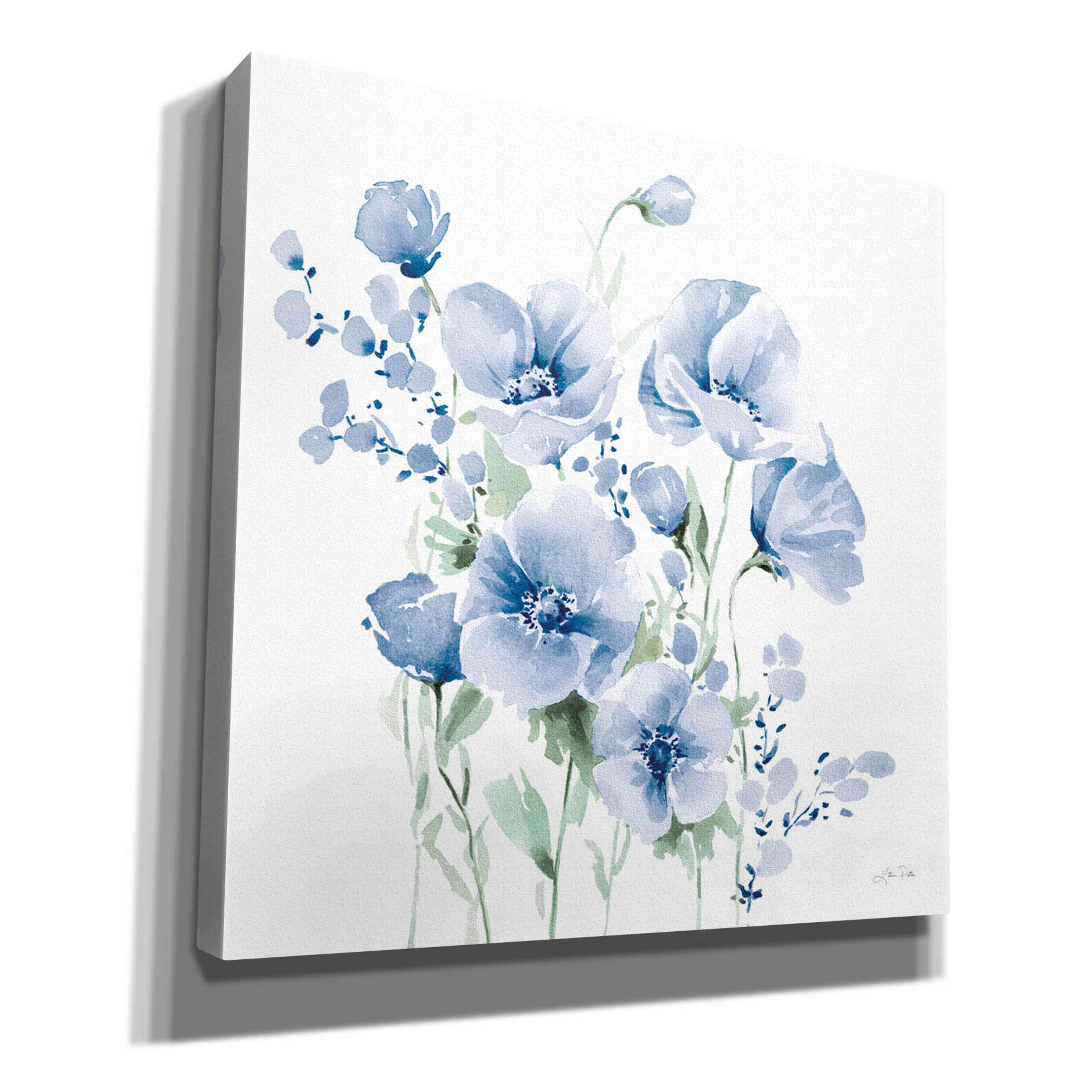'Secret Garden Bouquet II Blue Light' by Katrina Pete, Giclee Canvas Wall Art
