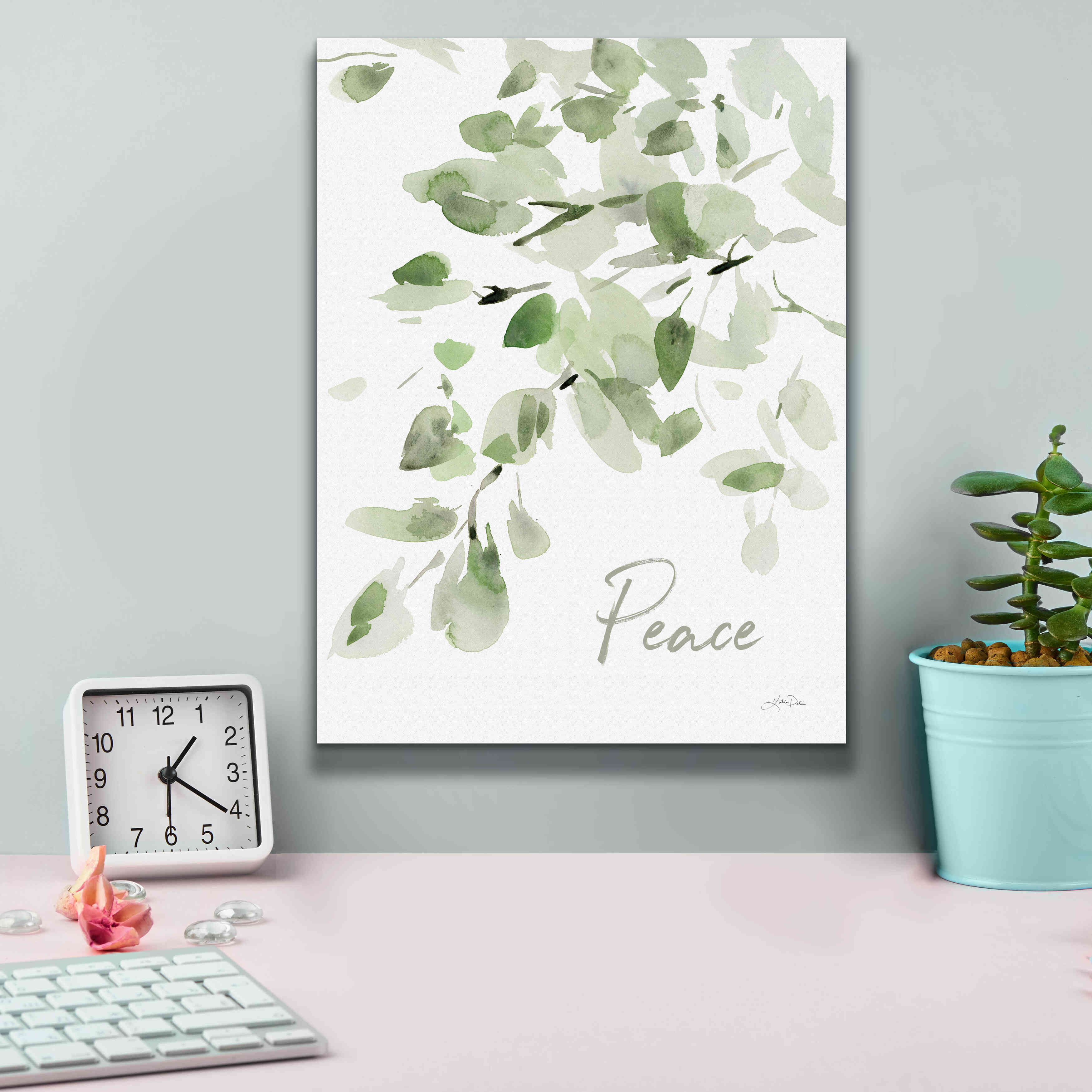 'Cascading Branches I Peace' by Katrina Pete, Giclee Canvas Wall Art,12x16