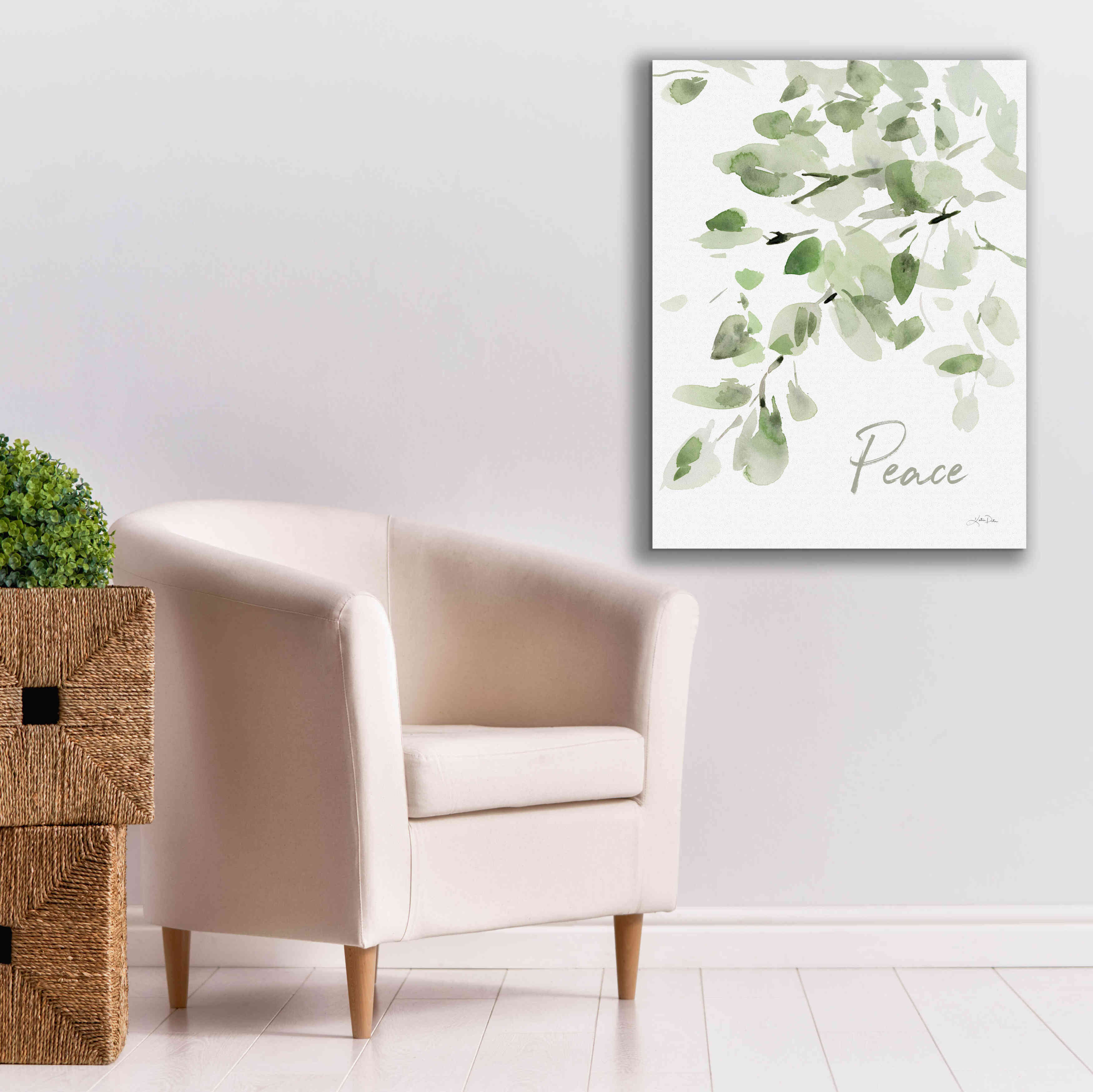 'Cascading Branches I Peace' by Katrina Pete, Giclee Canvas Wall Art,26x34