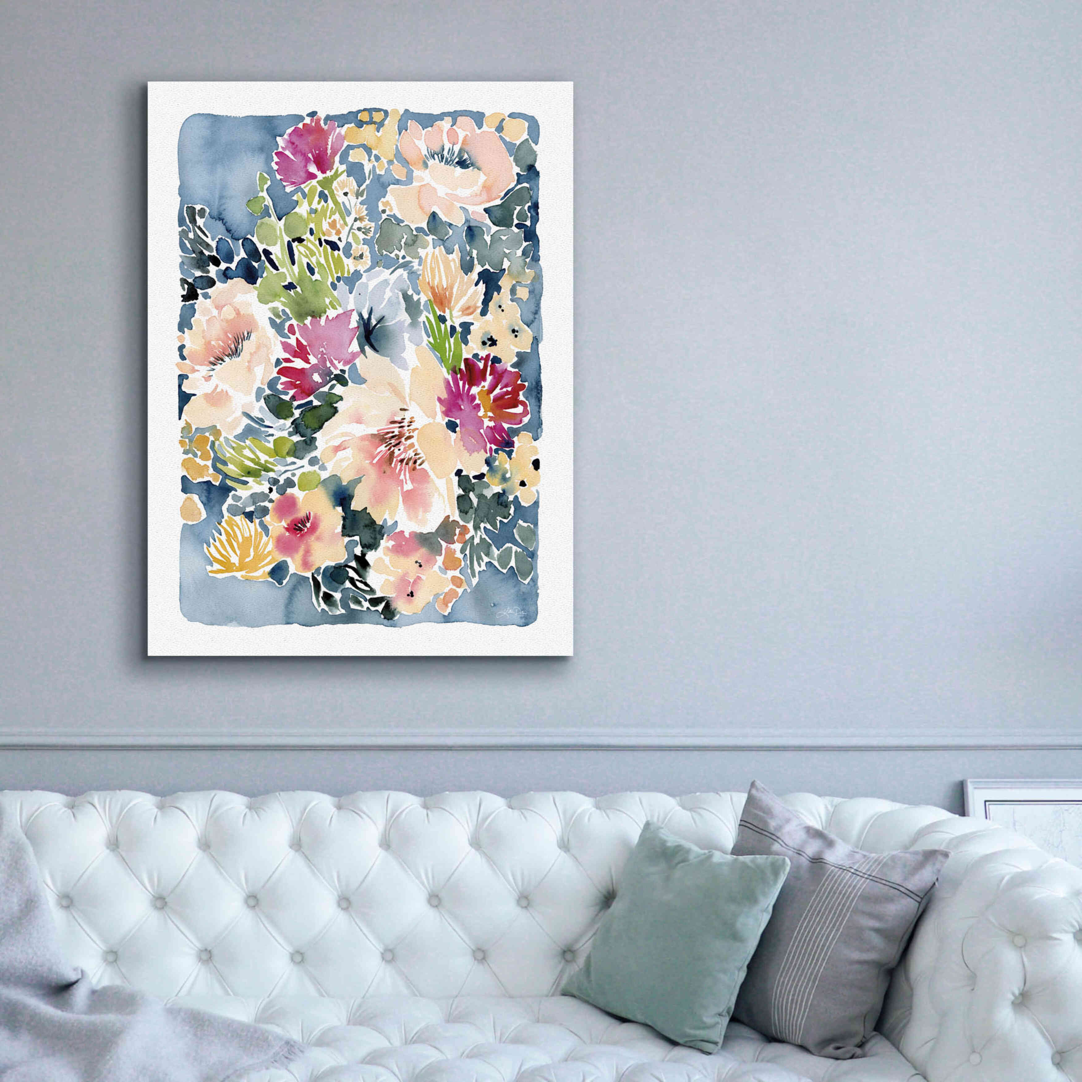 'Peony Delights' by Katrina Pete, Giclee Canvas Wall Art,40x54