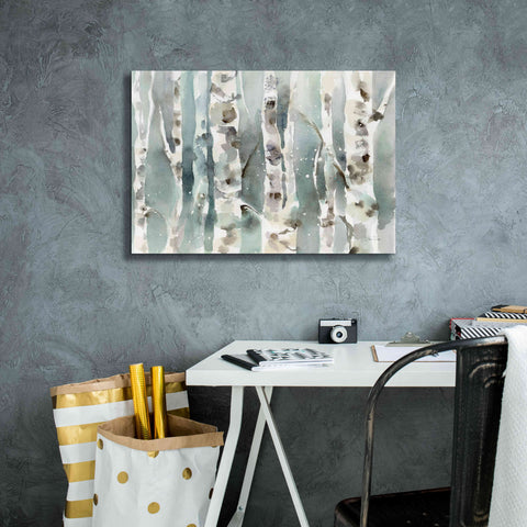 Image of 'Winter Birches' by Katrina Pete, Giclee Canvas Wall Art,26x18