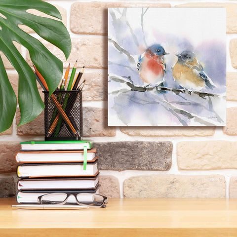 Image of 'Bluebird Pair' by Katrina Pete, Giclee Canvas Wall Art,12x12