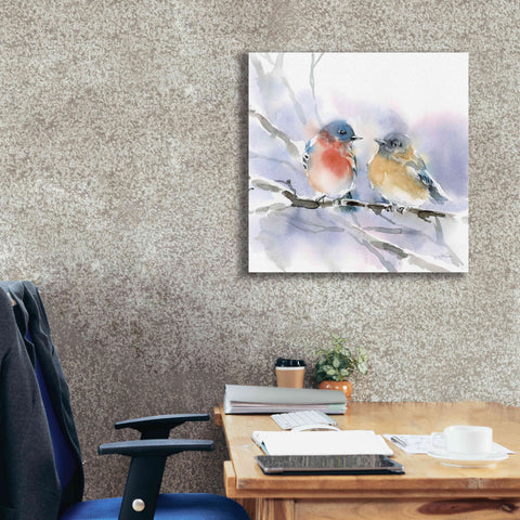 Image of 'Bluebird Pair' by Katrina Pete, Giclee Canvas Wall Art,26x26