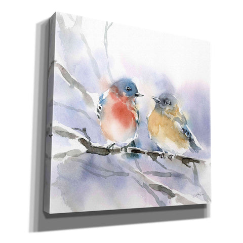 Image of 'Bluebird Pair' by Katrina Pete, Giclee Canvas Wall Art