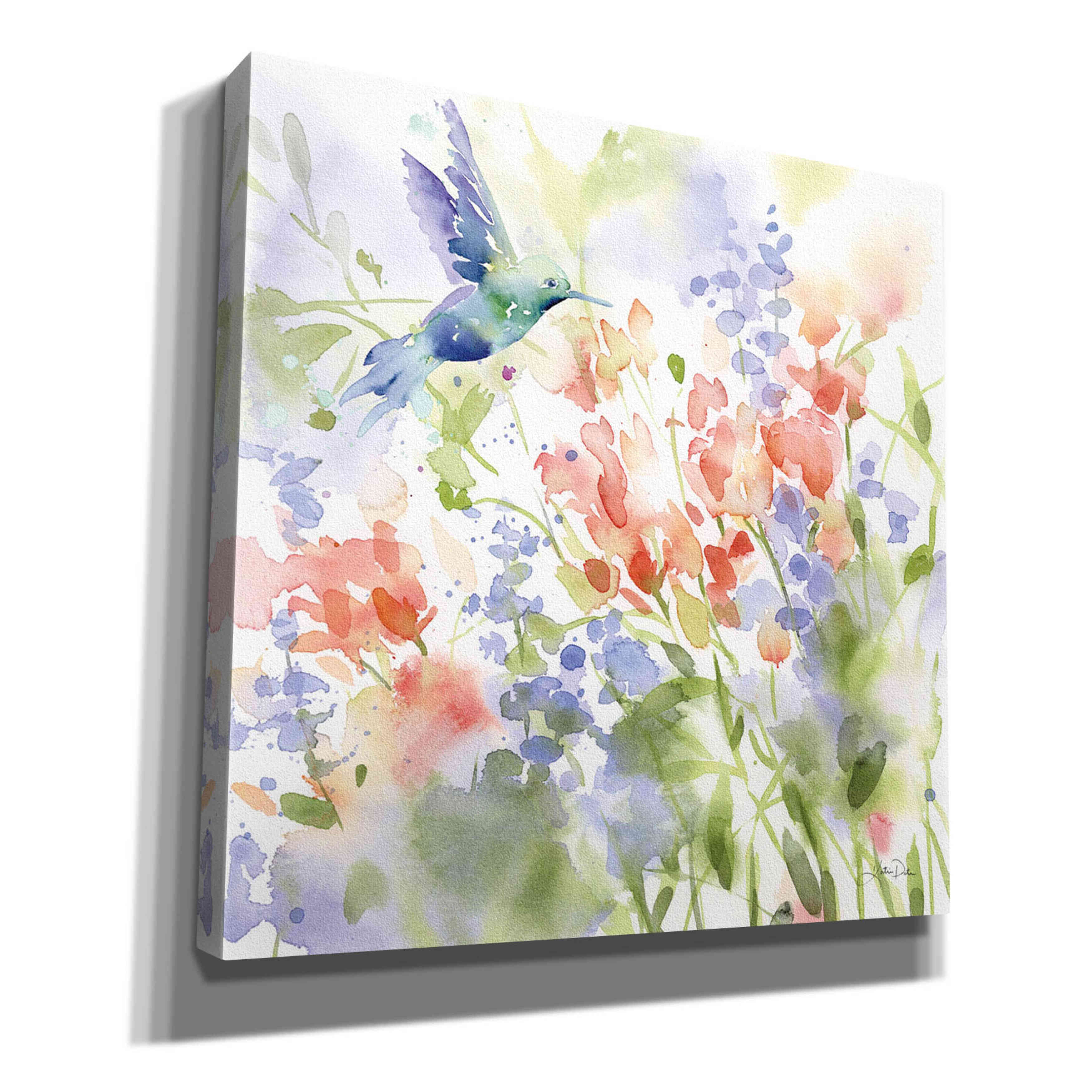 'Hummingbird Meadow' by Katrina Pete, Giclee Canvas Wall Art