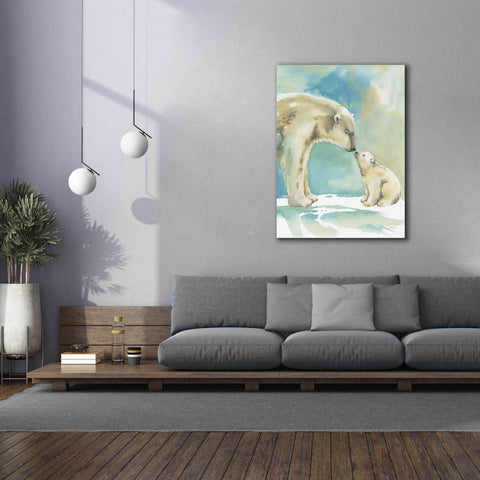 Image of 'Polar Bear Love' by Katrina Pete, Giclee Canvas Wall Art,40x54