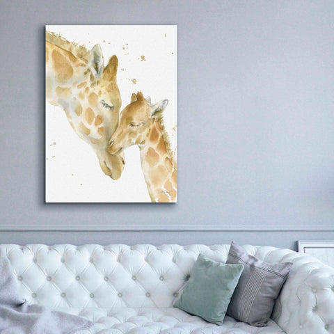 Image of 'Giraffe Love' by Katrina Pete, Giclee Canvas Wall Art,40x54