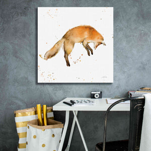 'Jumping Fox' by Katrina Pete, Giclee Canvas Wall Art,26x26