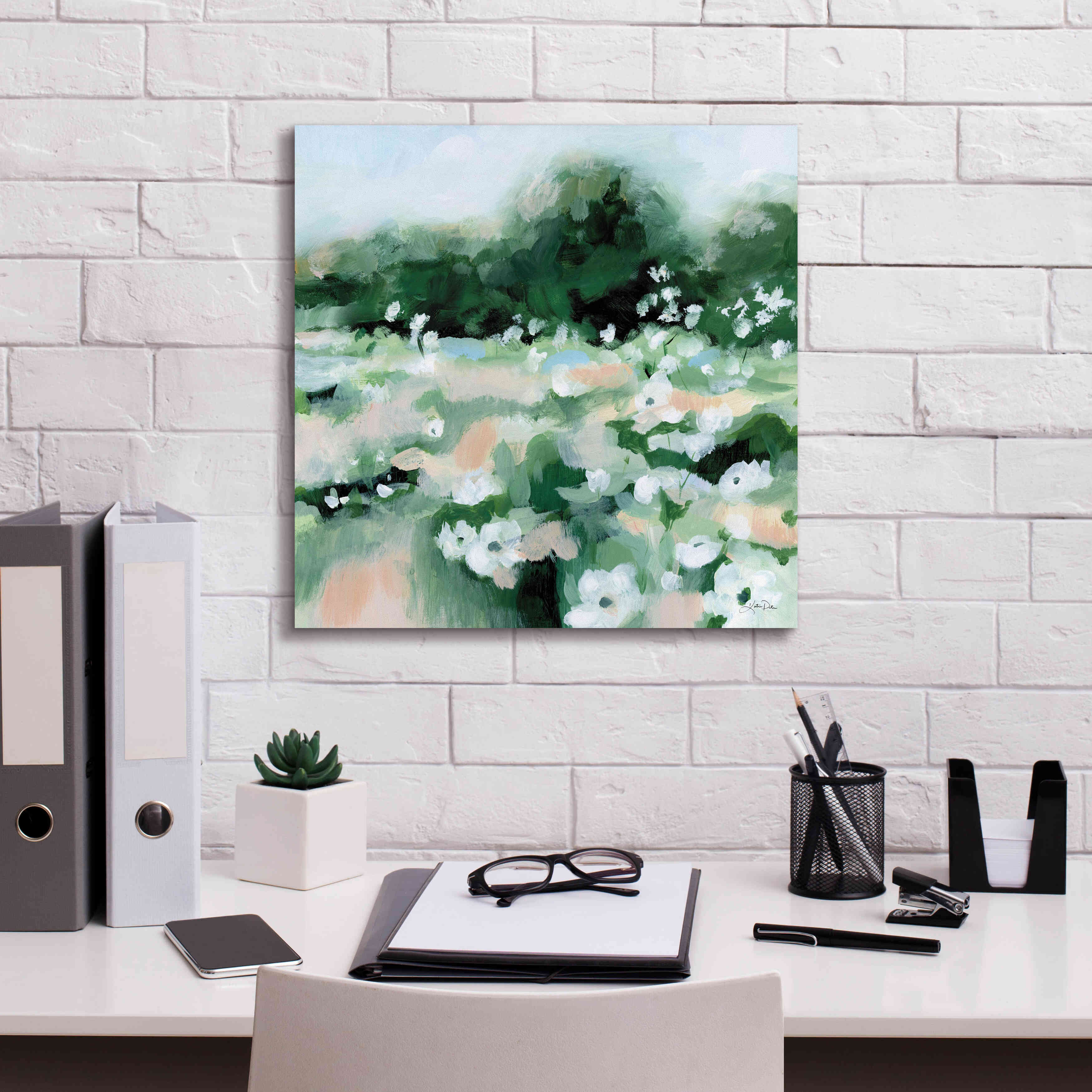 'Summer Field' by Katrina Pete, Giclee Canvas Wall Art,18x18