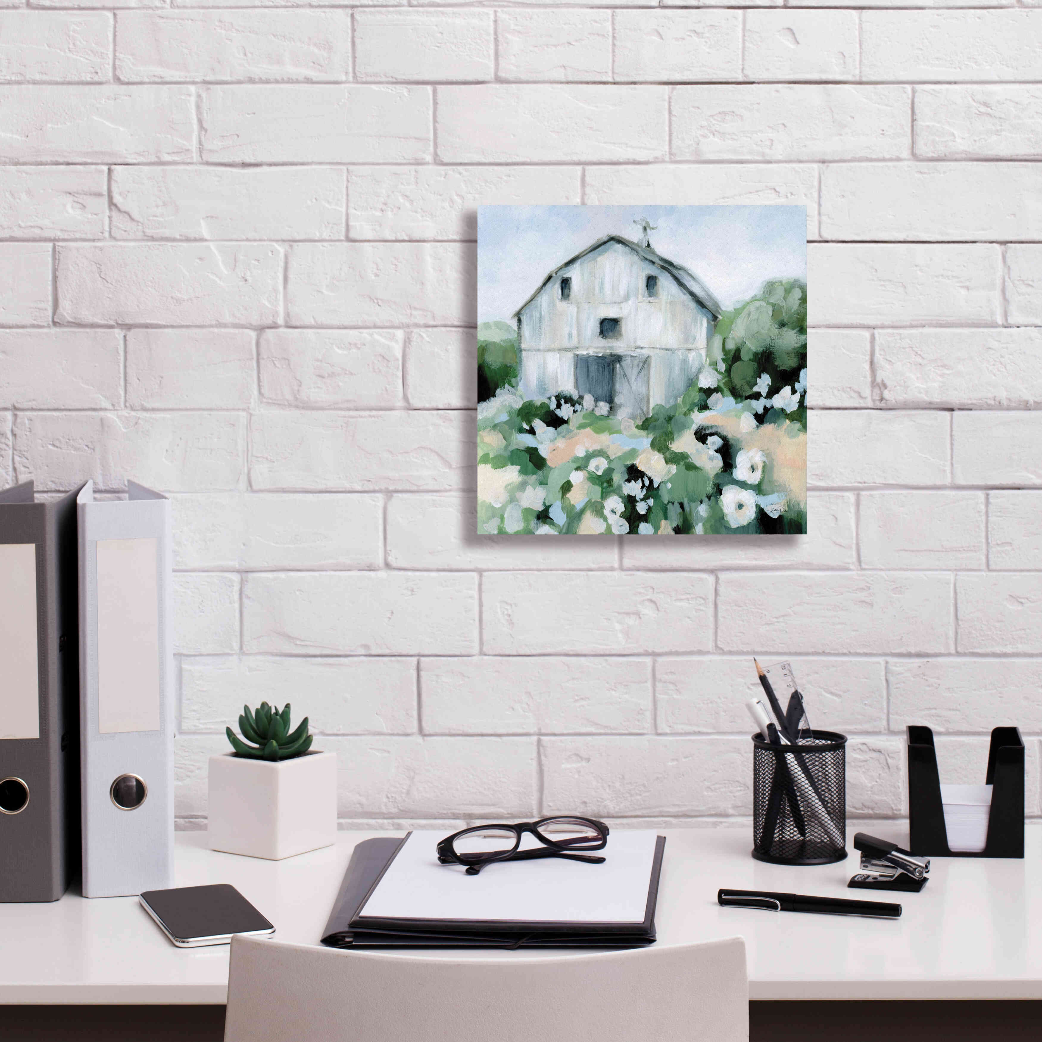 'Summer Barn' by Katrina Pete, Giclee Canvas Wall Art,12x12