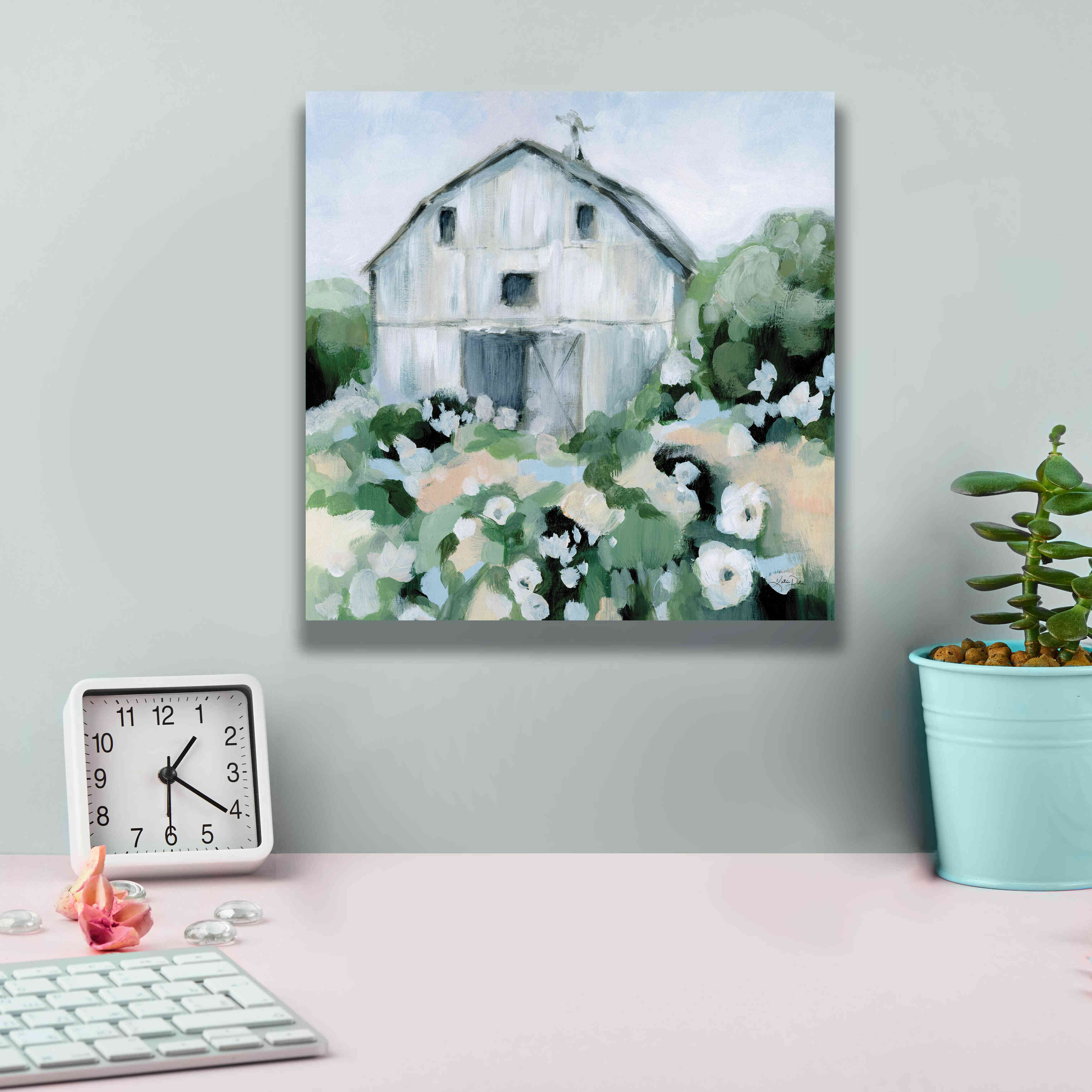 'Summer Barn' by Katrina Pete, Giclee Canvas Wall Art,12x12