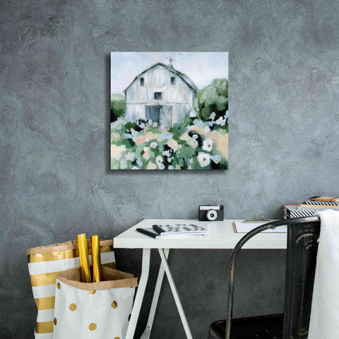 Image of 'Summer Barn' by Katrina Pete, Giclee Canvas Wall Art,18x18