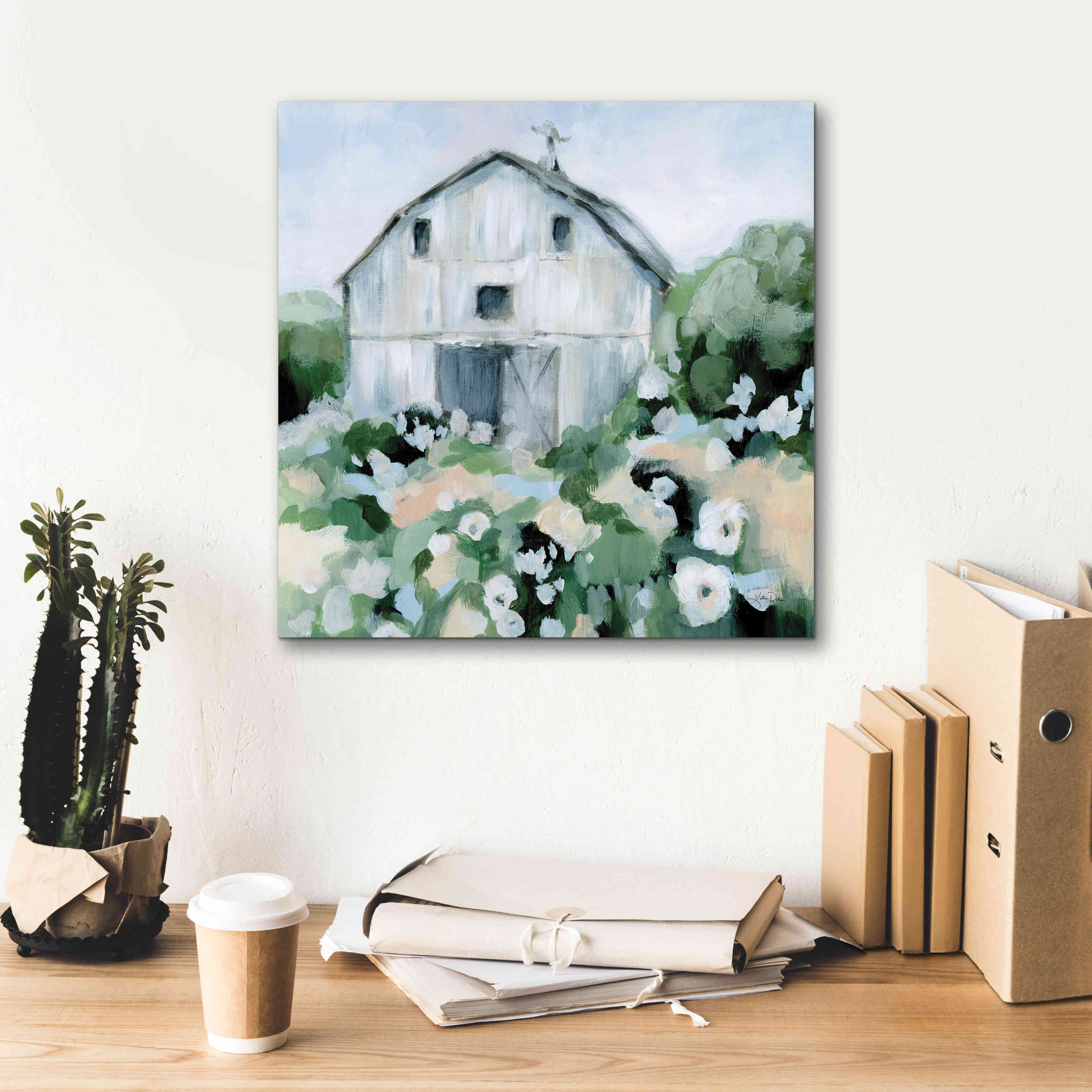 'Summer Barn' by Katrina Pete, Giclee Canvas Wall Art,18x18