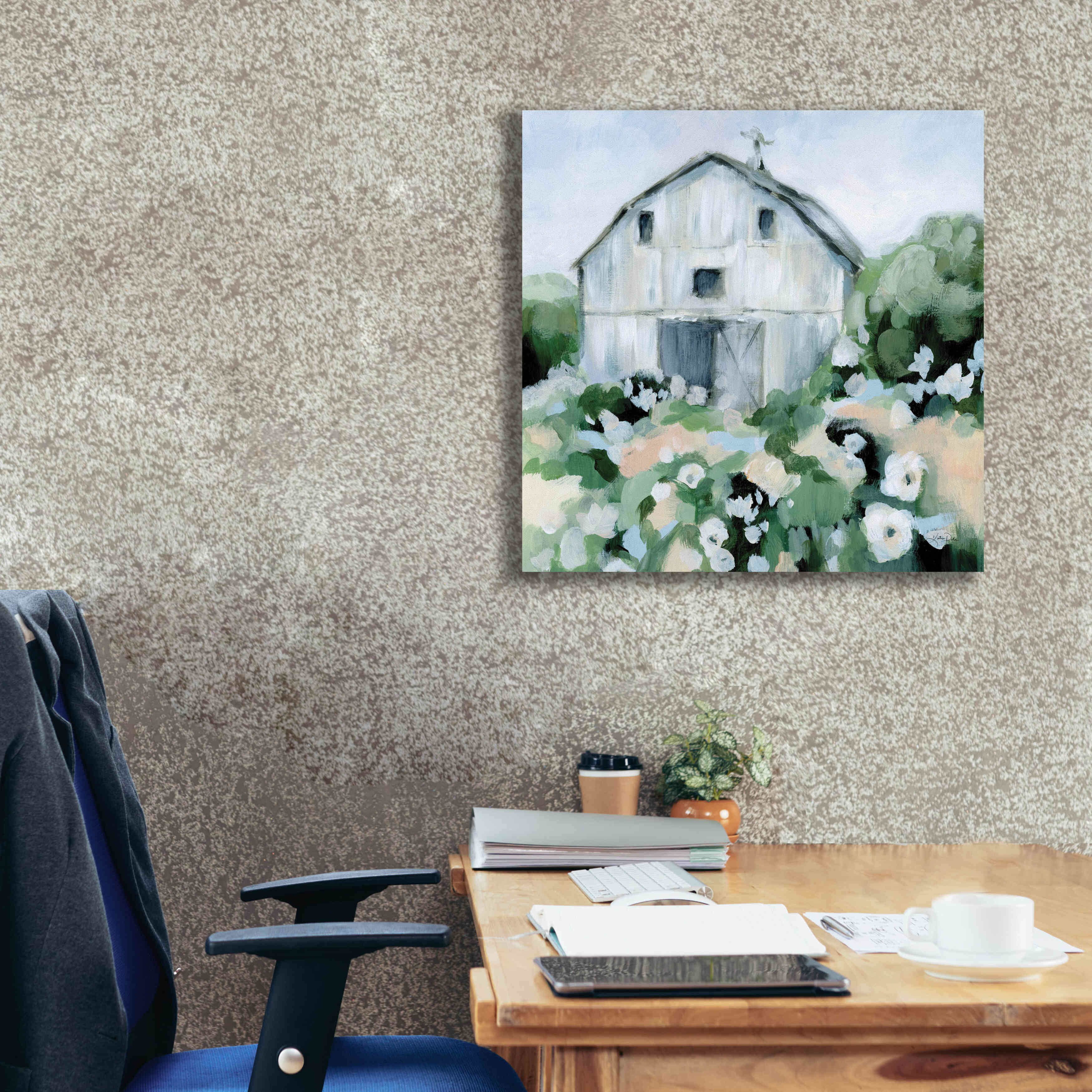 'Summer Barn' by Katrina Pete, Giclee Canvas Wall Art,26x26