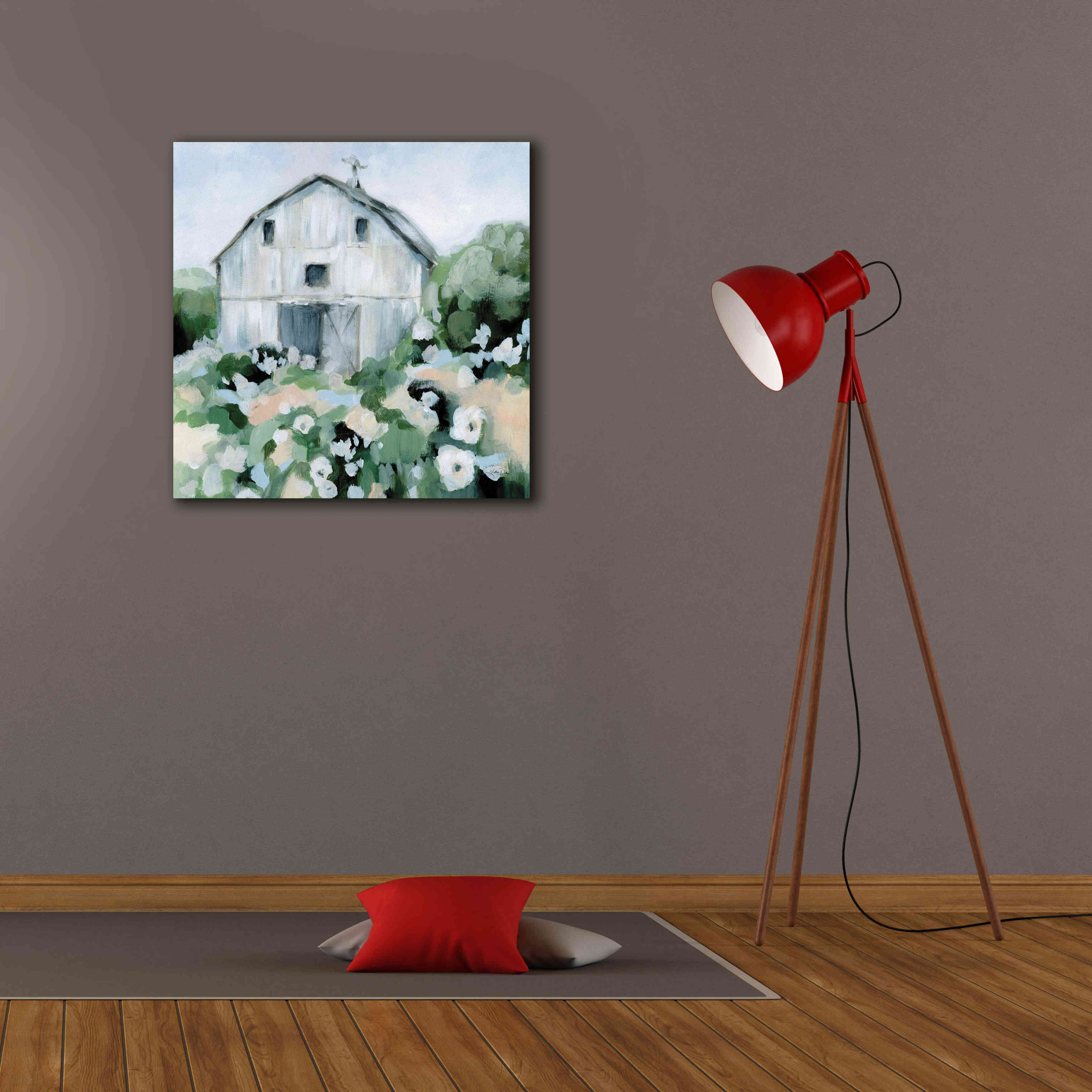 'Summer Barn' by Katrina Pete, Giclee Canvas Wall Art,26x26