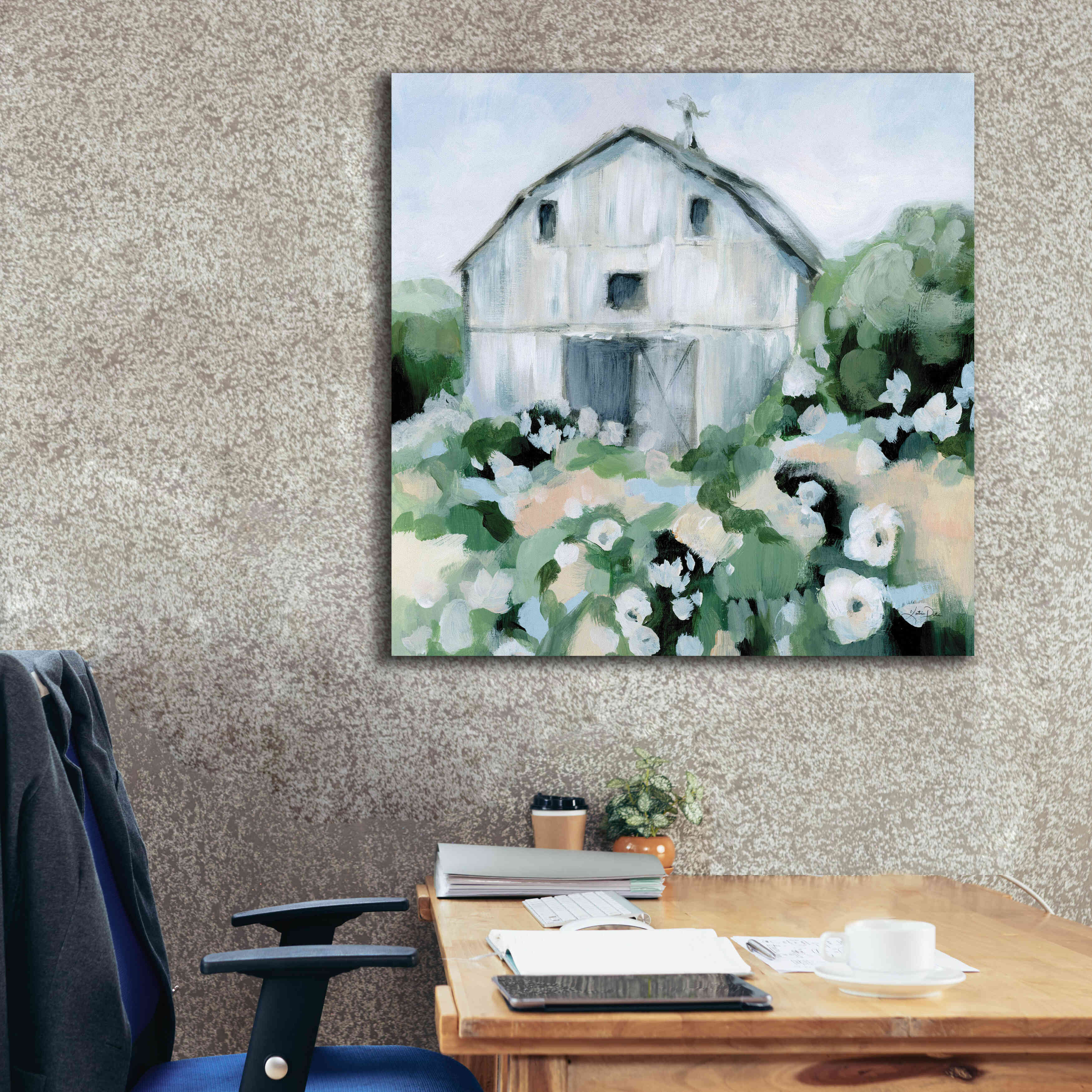 'Summer Barn' by Katrina Pete, Giclee Canvas Wall Art,37x37