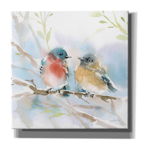 Image of 'Bluebird Pair in Spring' by Katrina Pete, Giclee Canvas Wall Art